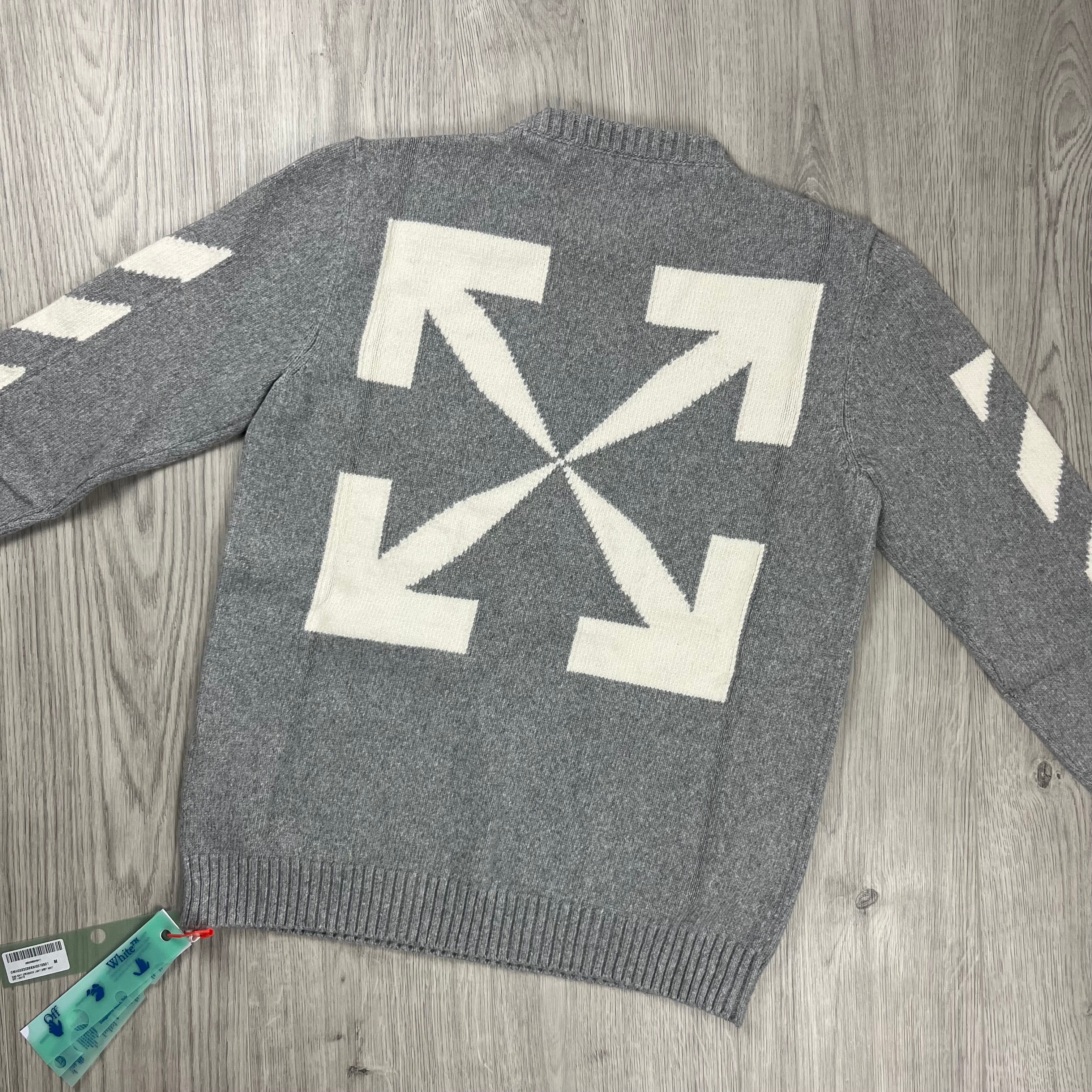 Off-White Knit Sweatshirt - Grey