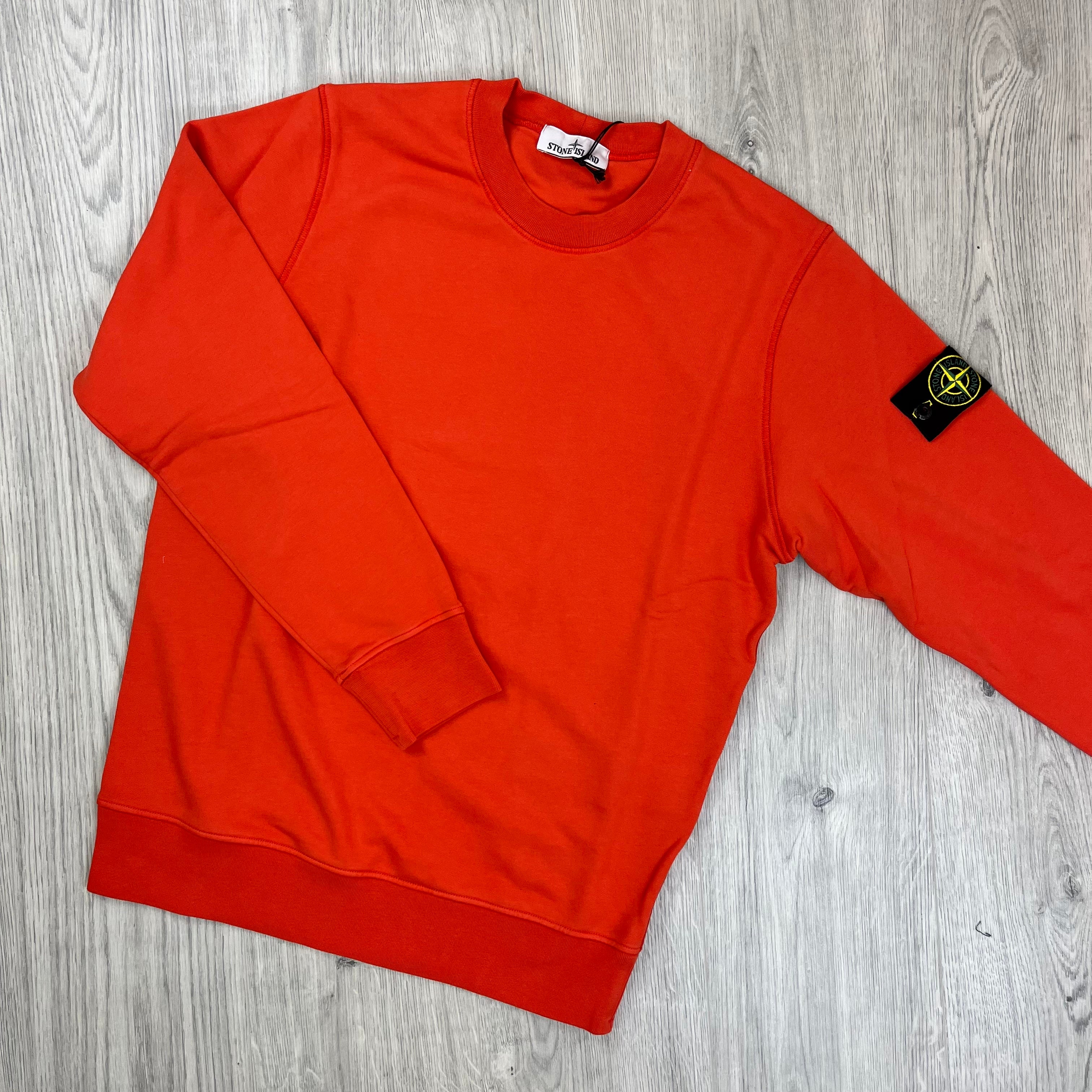 Stone Island Dyed Sweatshirt - Lobster Red