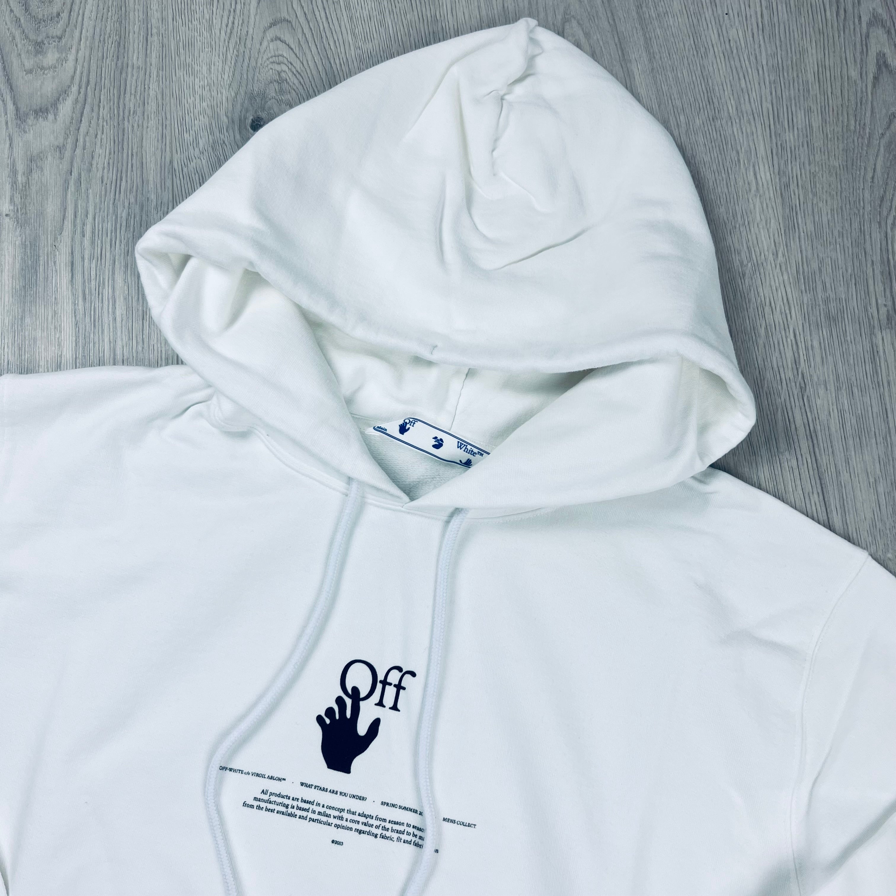 Off-White High Rise Hoodie - White