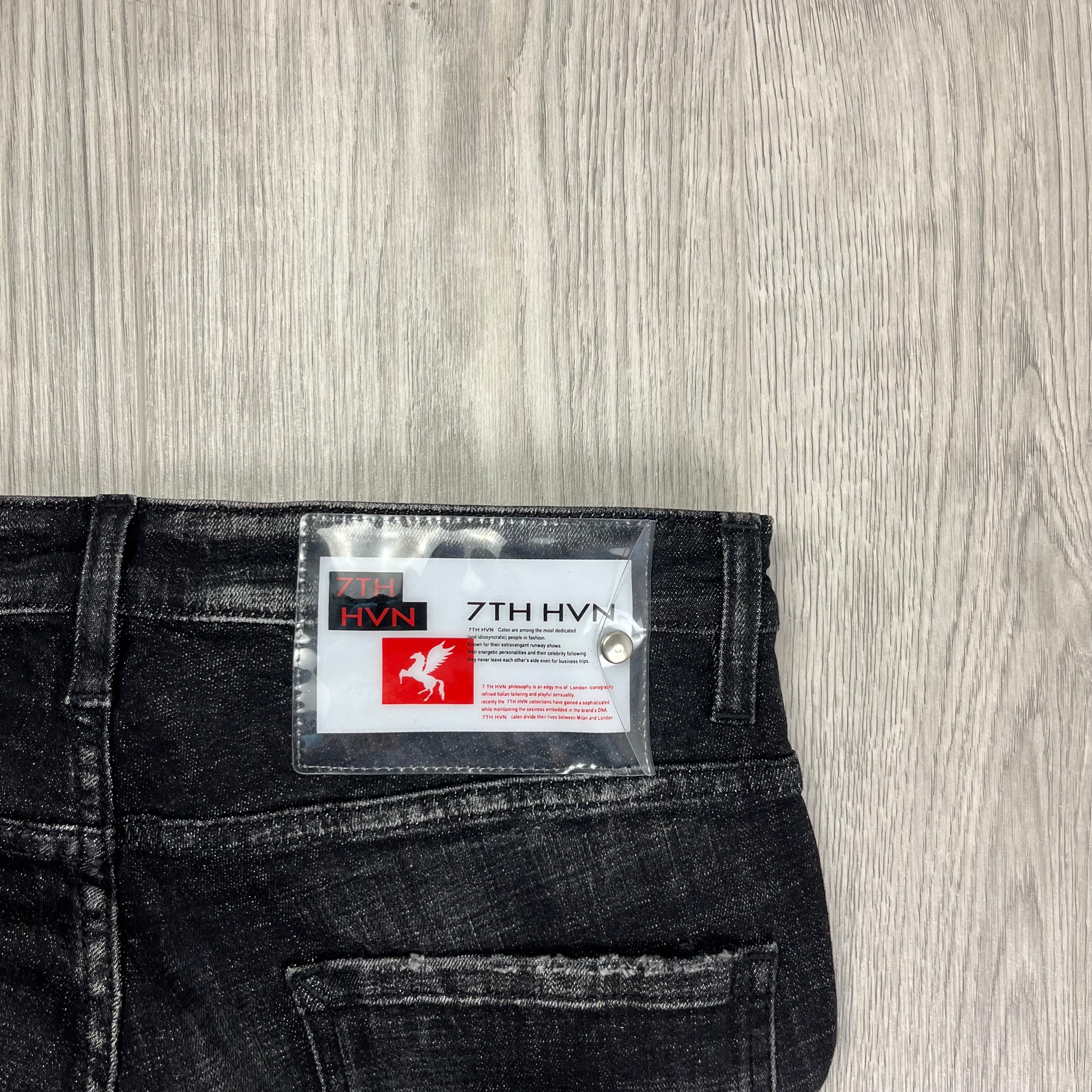 7TH HVN Slim Jeans - Black