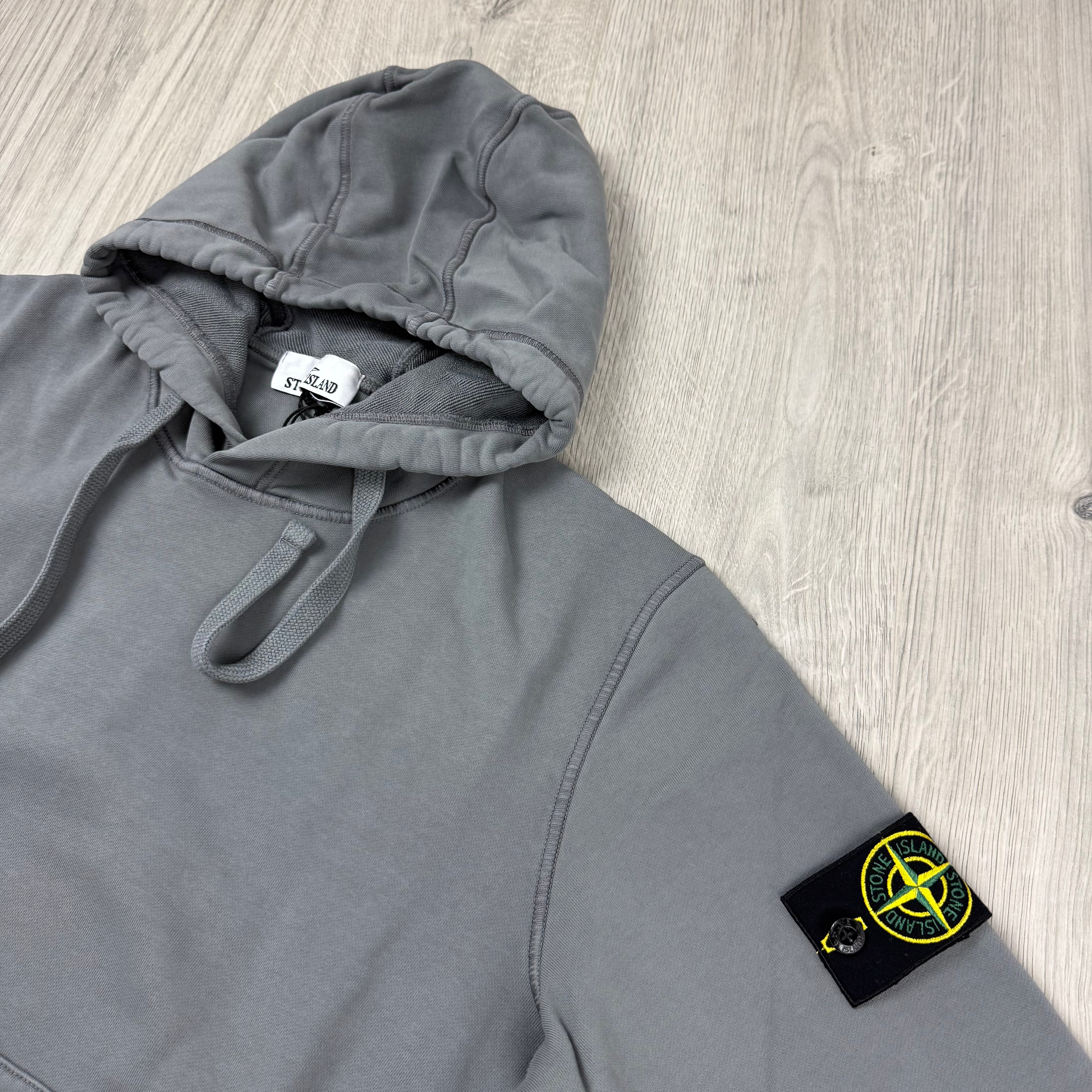 Stone Island Dyed Hoodie - Cement