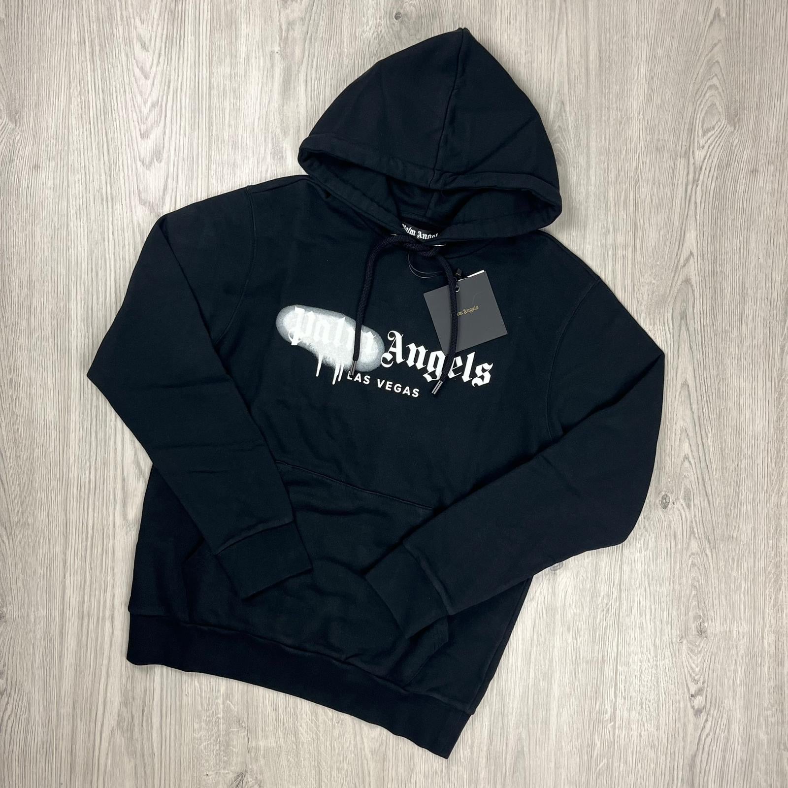 Palm Angels Spray Hoodie - Black