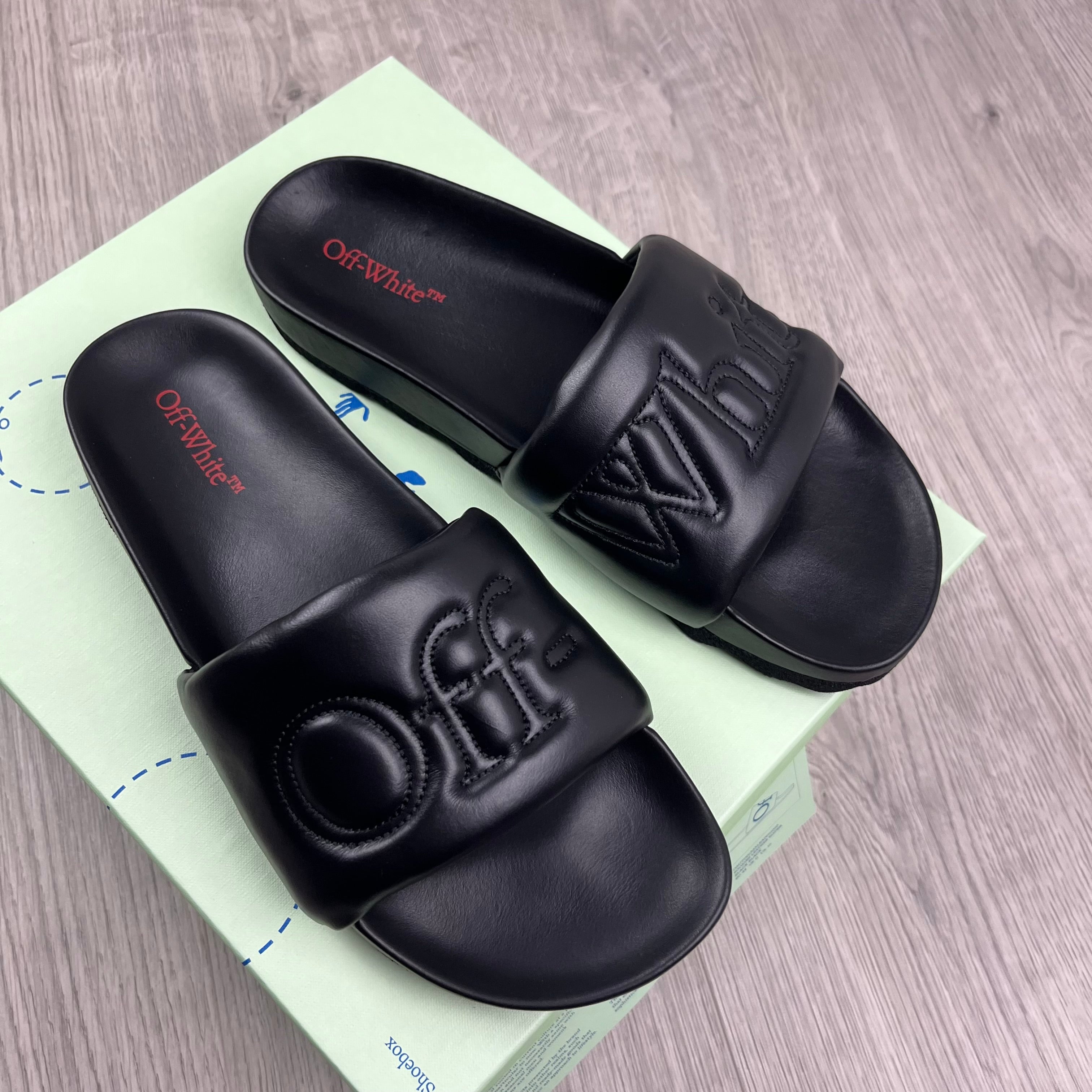 Off-White Bookish Slides - Black