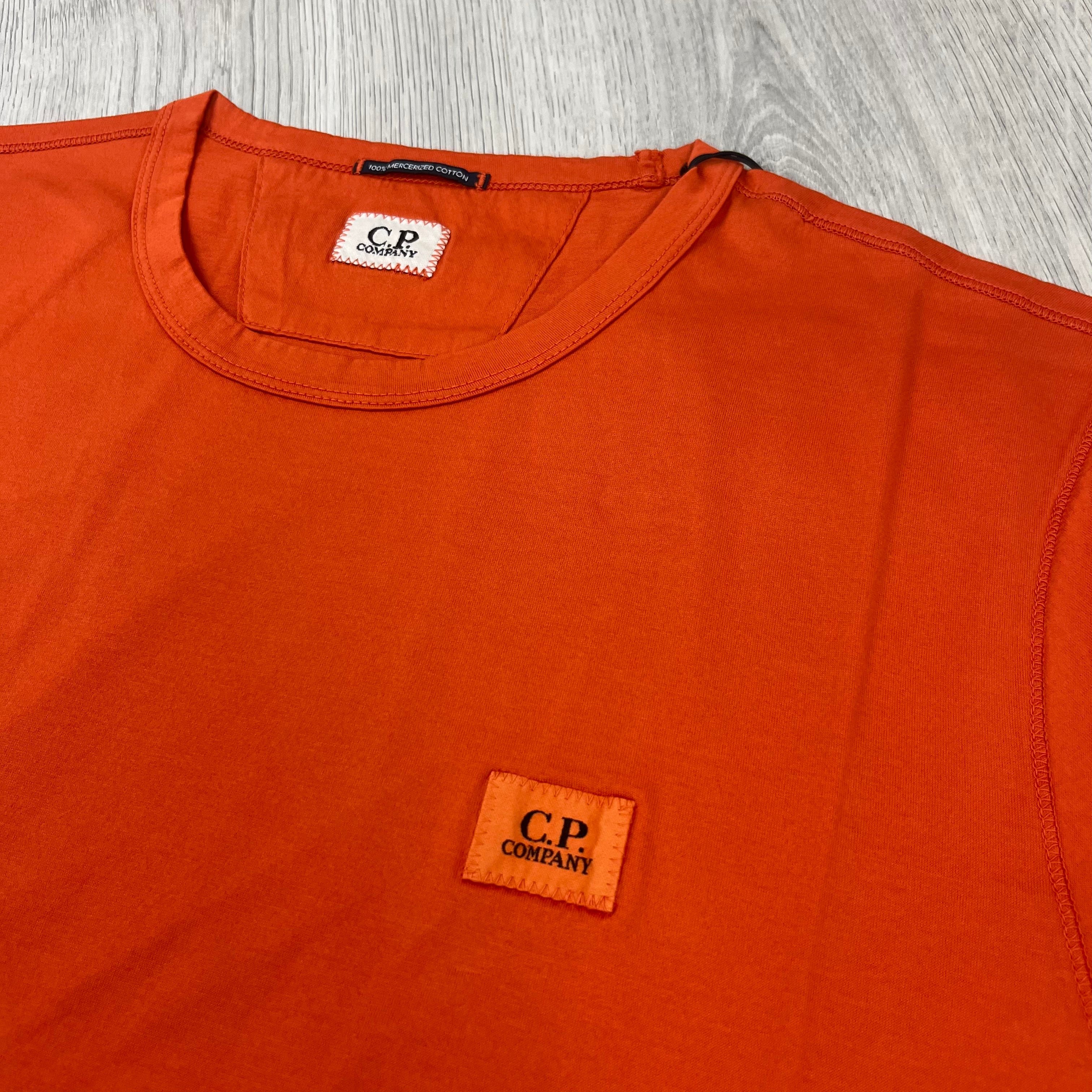 CP Company Patch T-shirt - Pumpkin