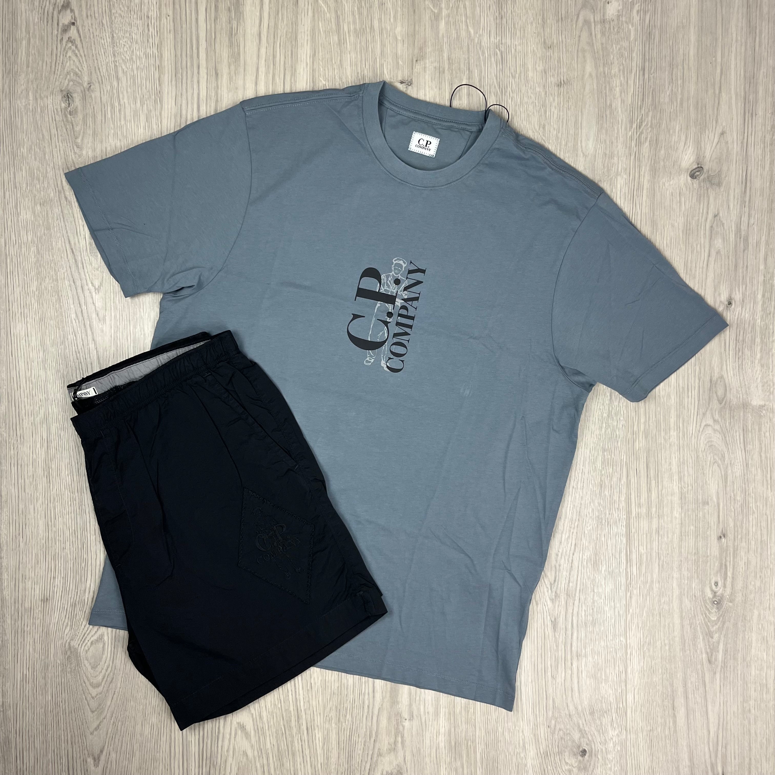 Men's CP Company Holiday Set in Stormy Weather/Black. On sale at Open Attire.