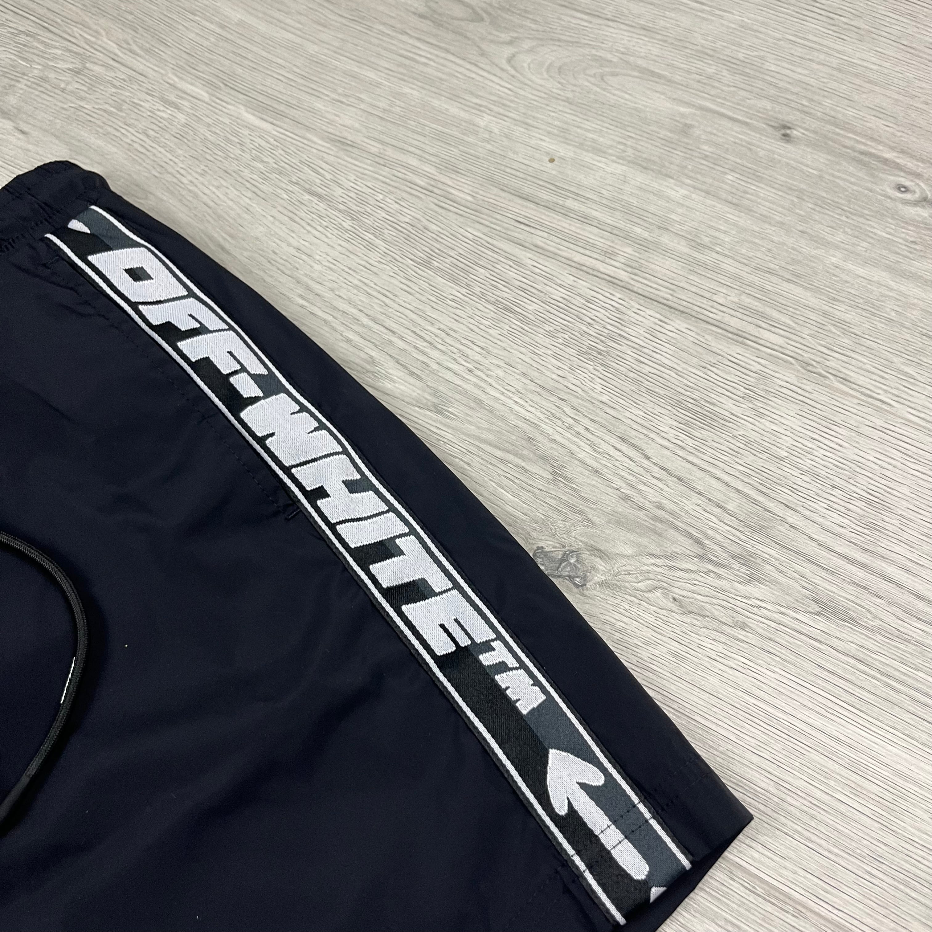 Off-White Tape Swim Shorts - Black