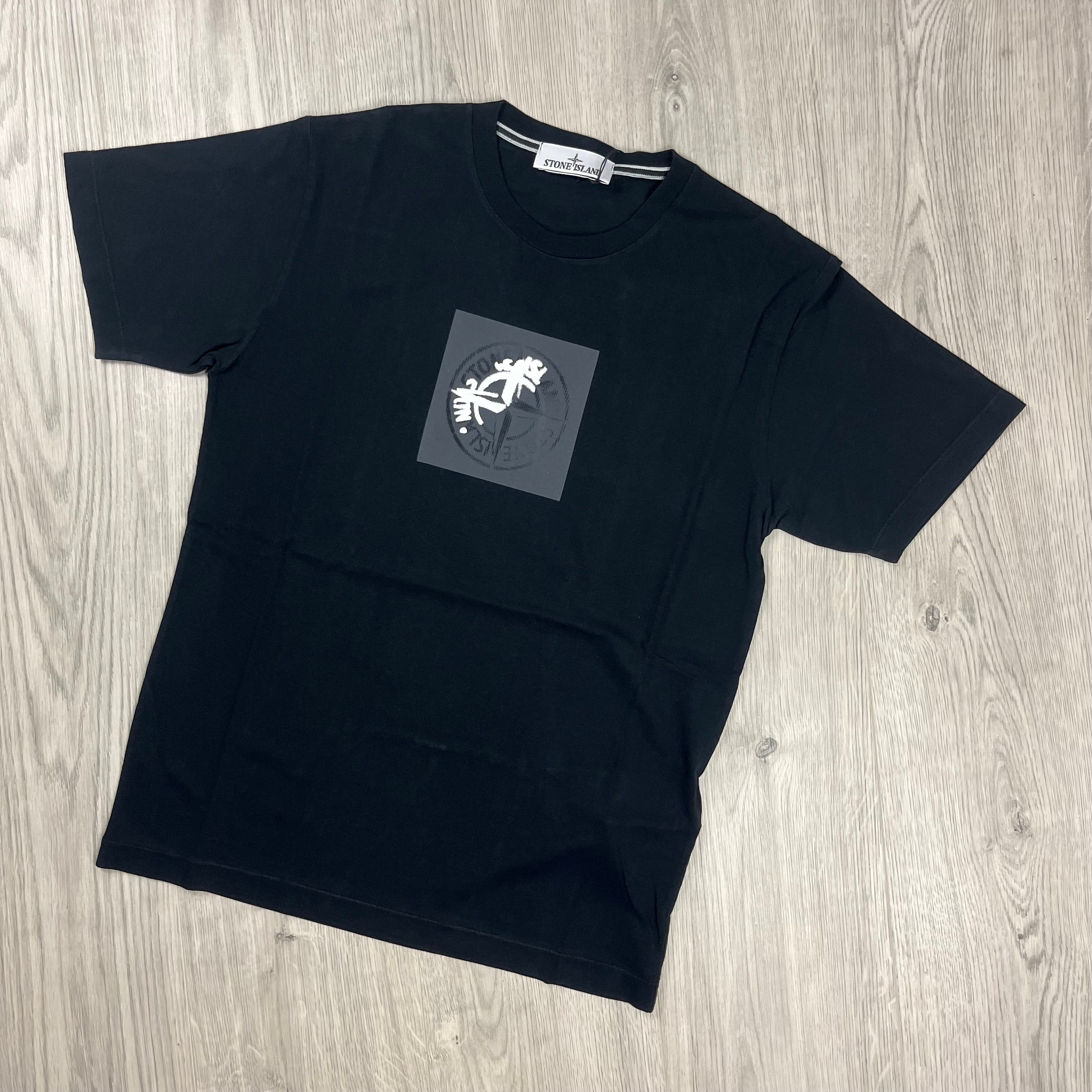 Stone Island Printed T-Shirt - Black