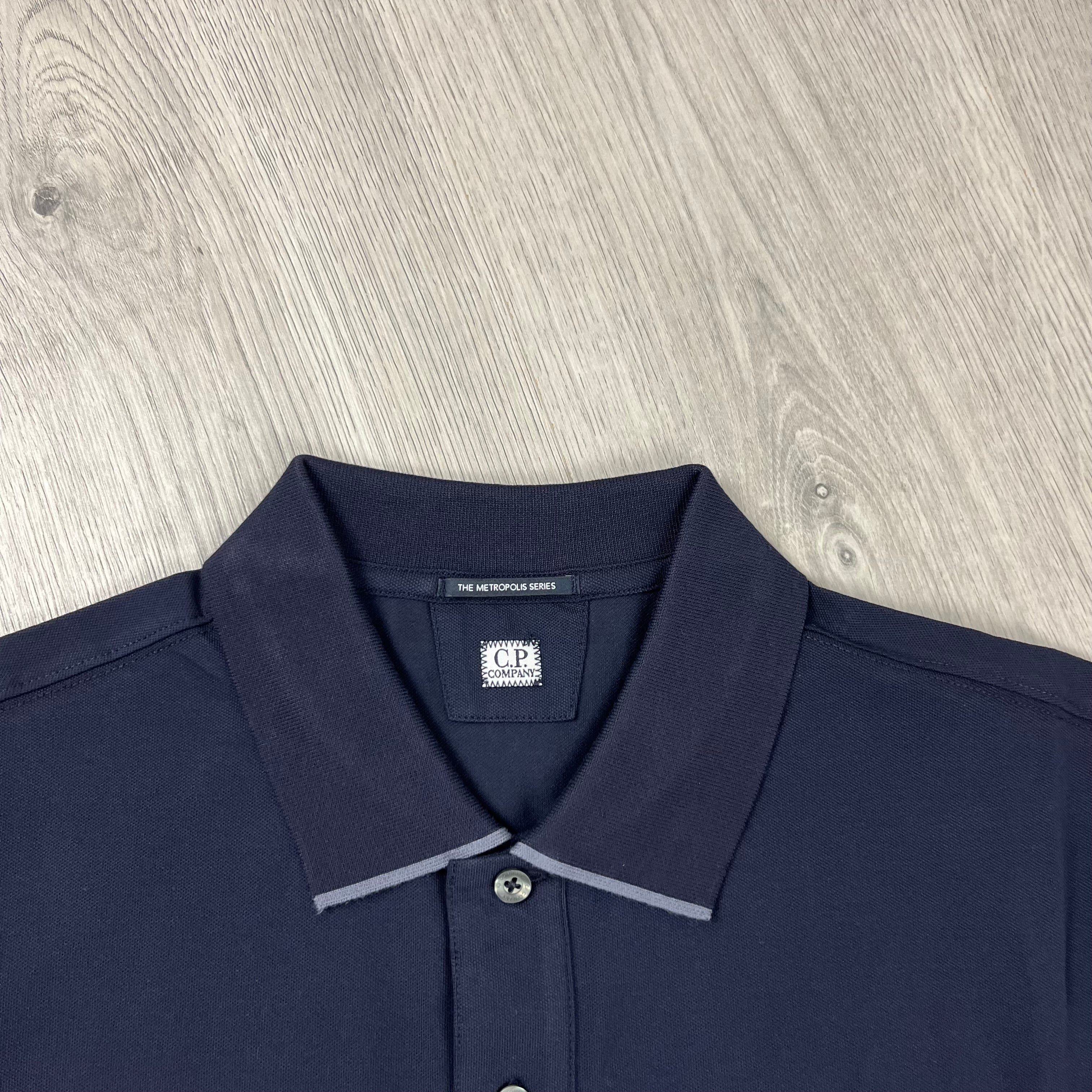 CP Company Metropolis Polo Shirt - Navy