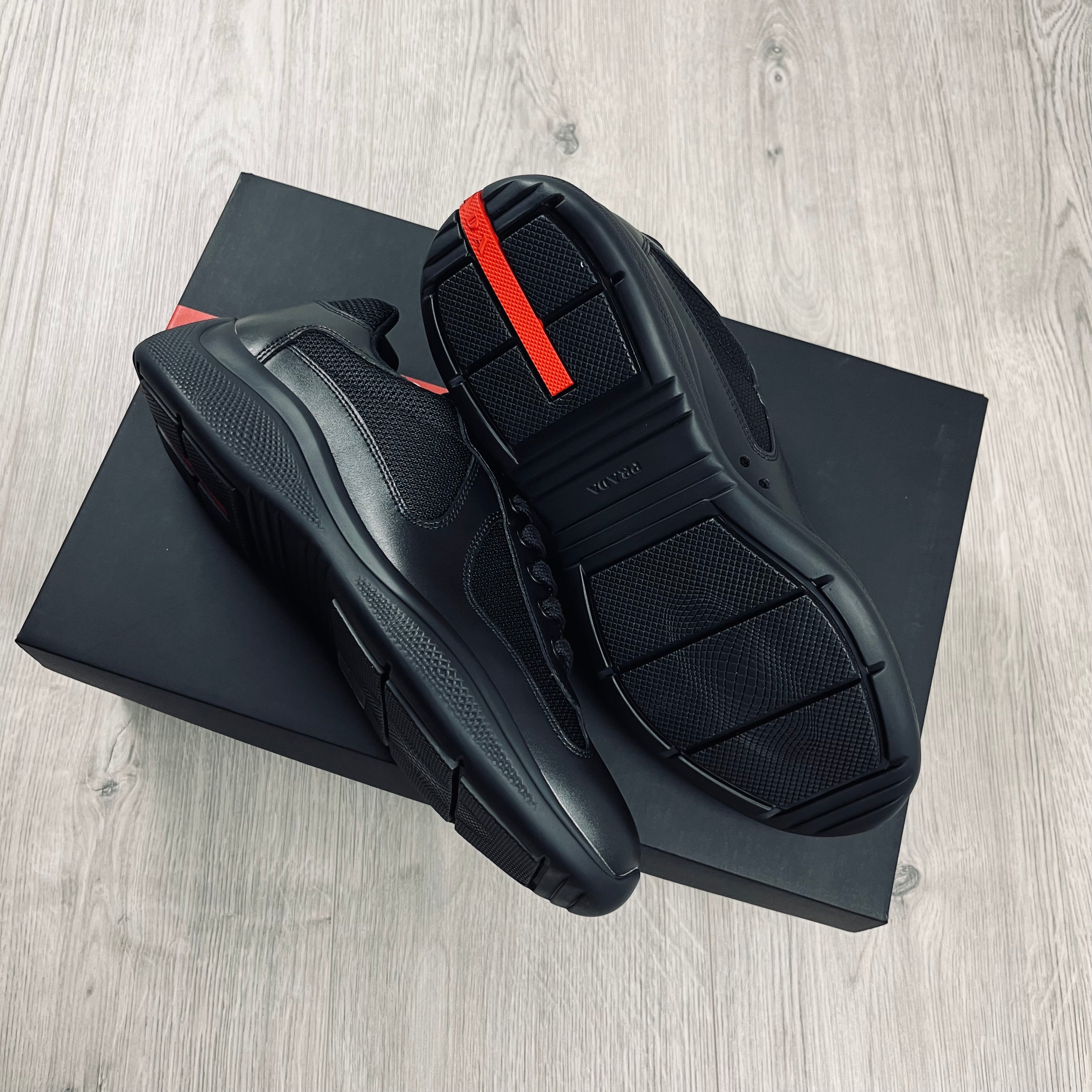 Prada America's Cup Sneakers - Black