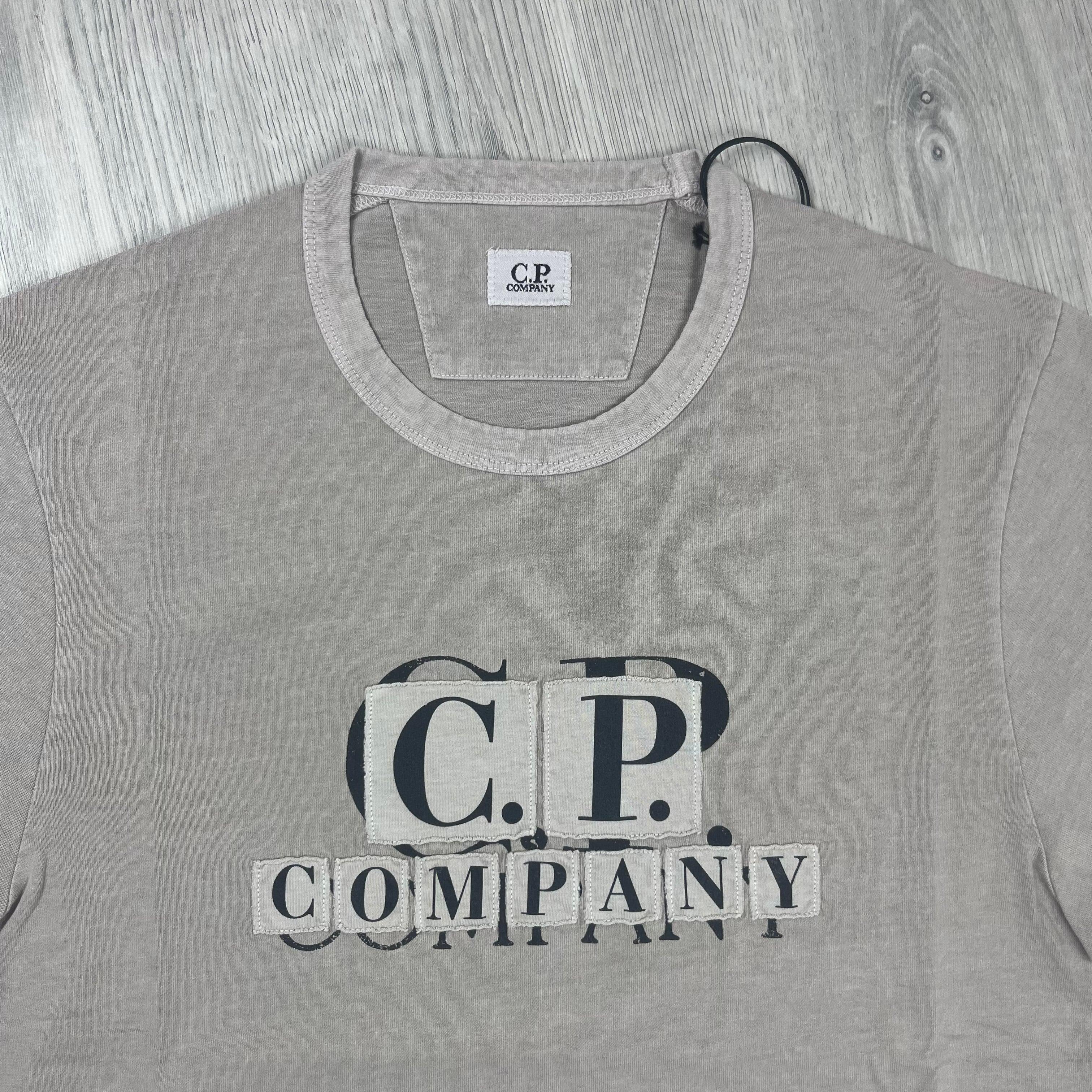 CP Company Patch T-Shirt - Flint