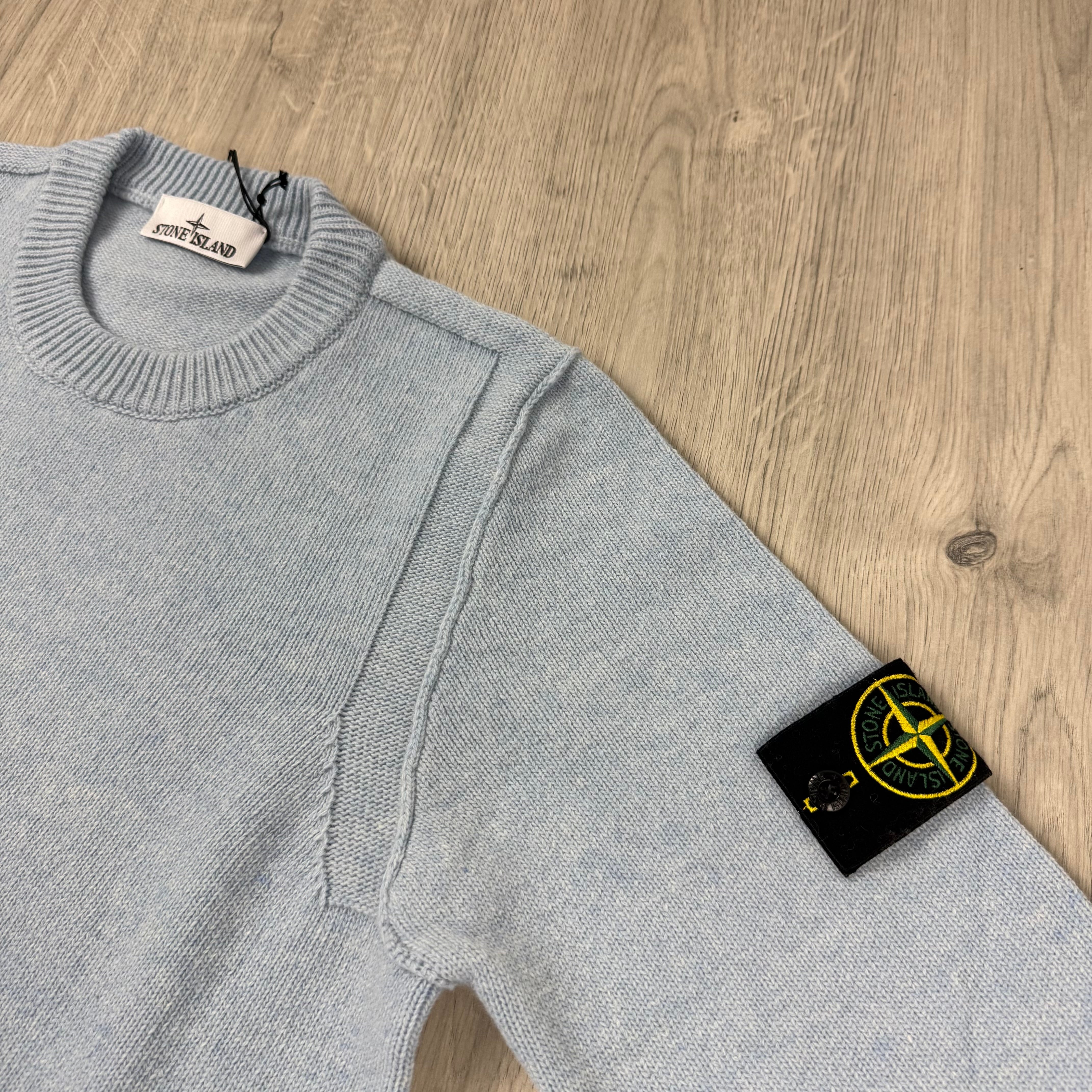 Stone Island Knit Sweatshirt - Sky Blue