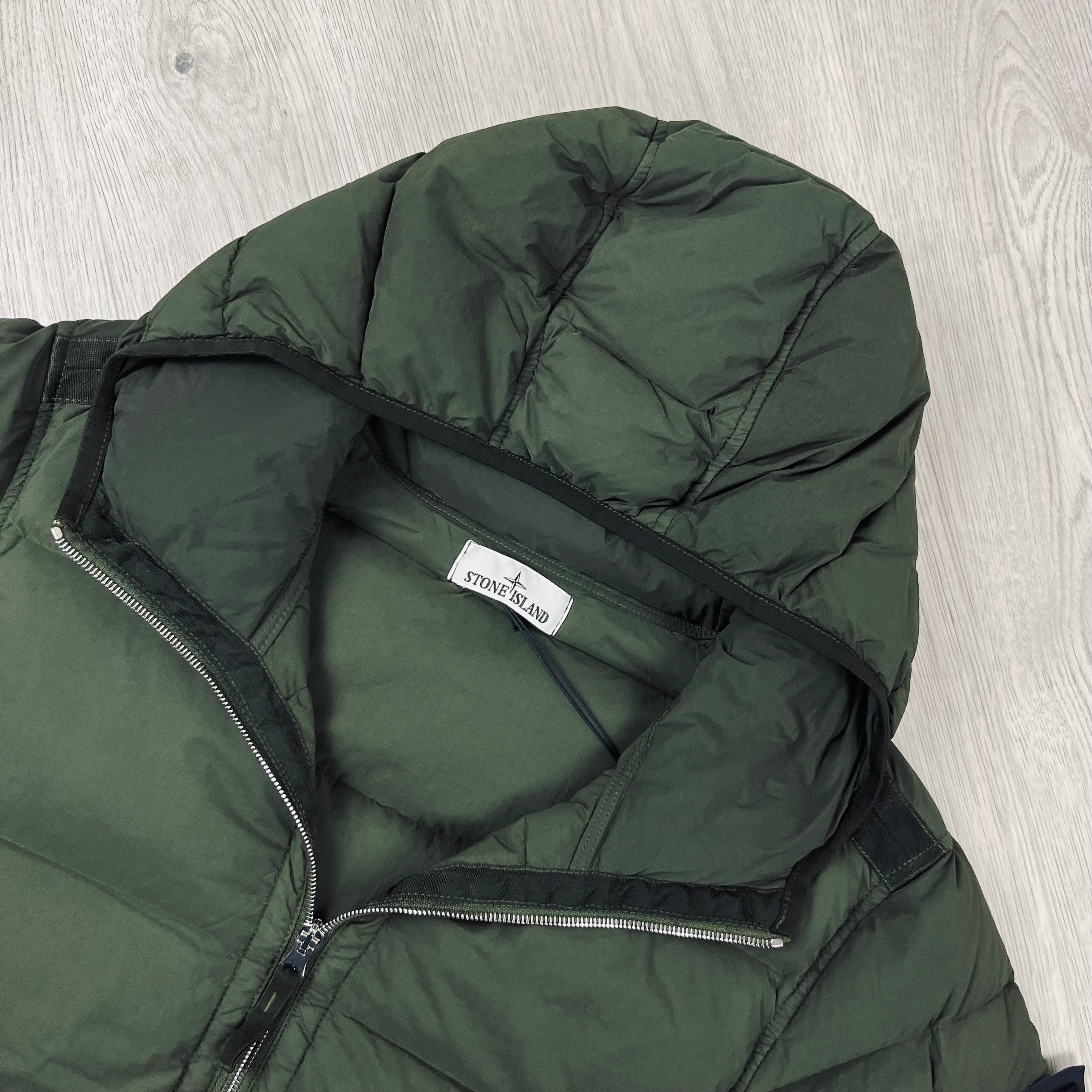 Stone Island Nylon Down Jacket - Olive