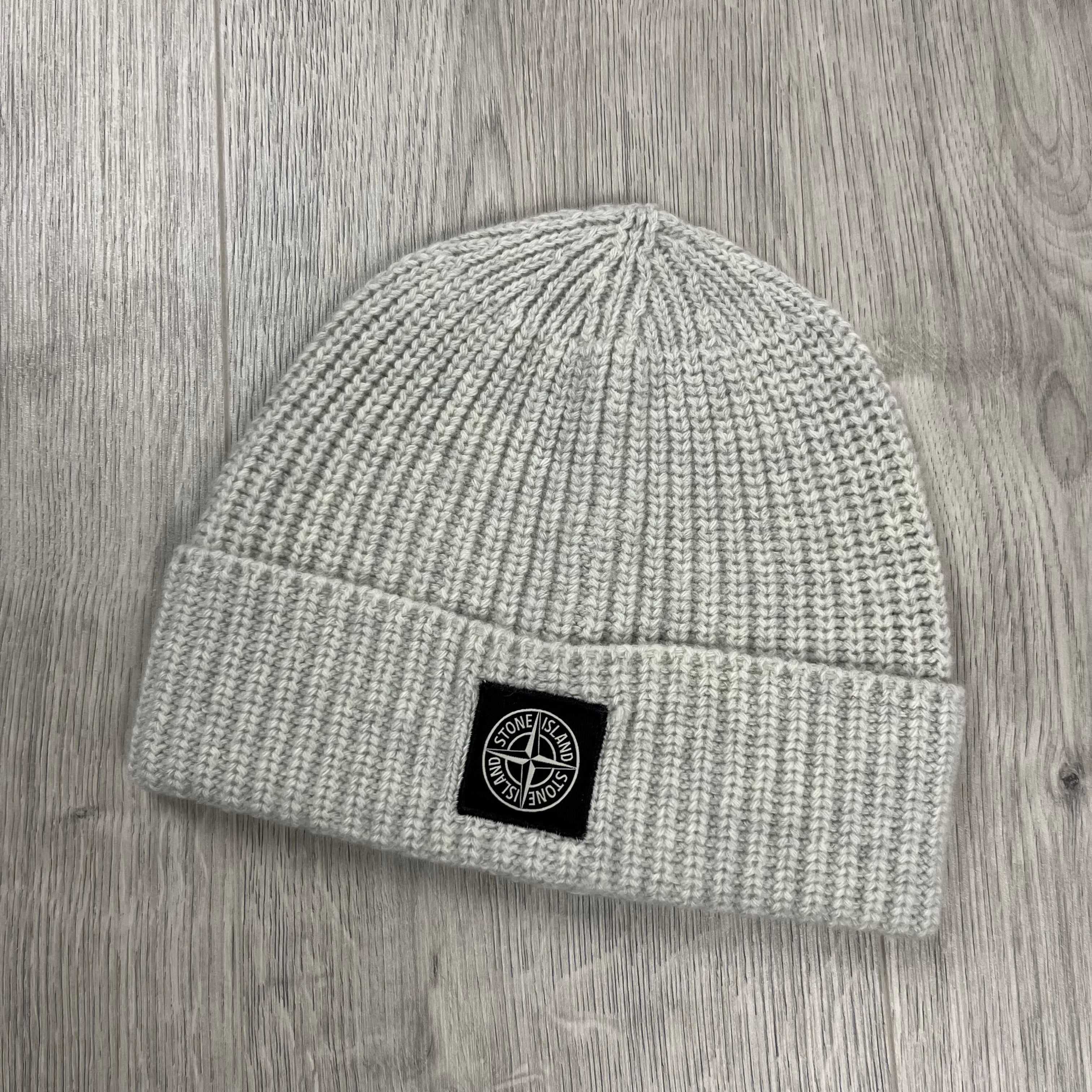 Stone Island Beanie - Pearl Grey