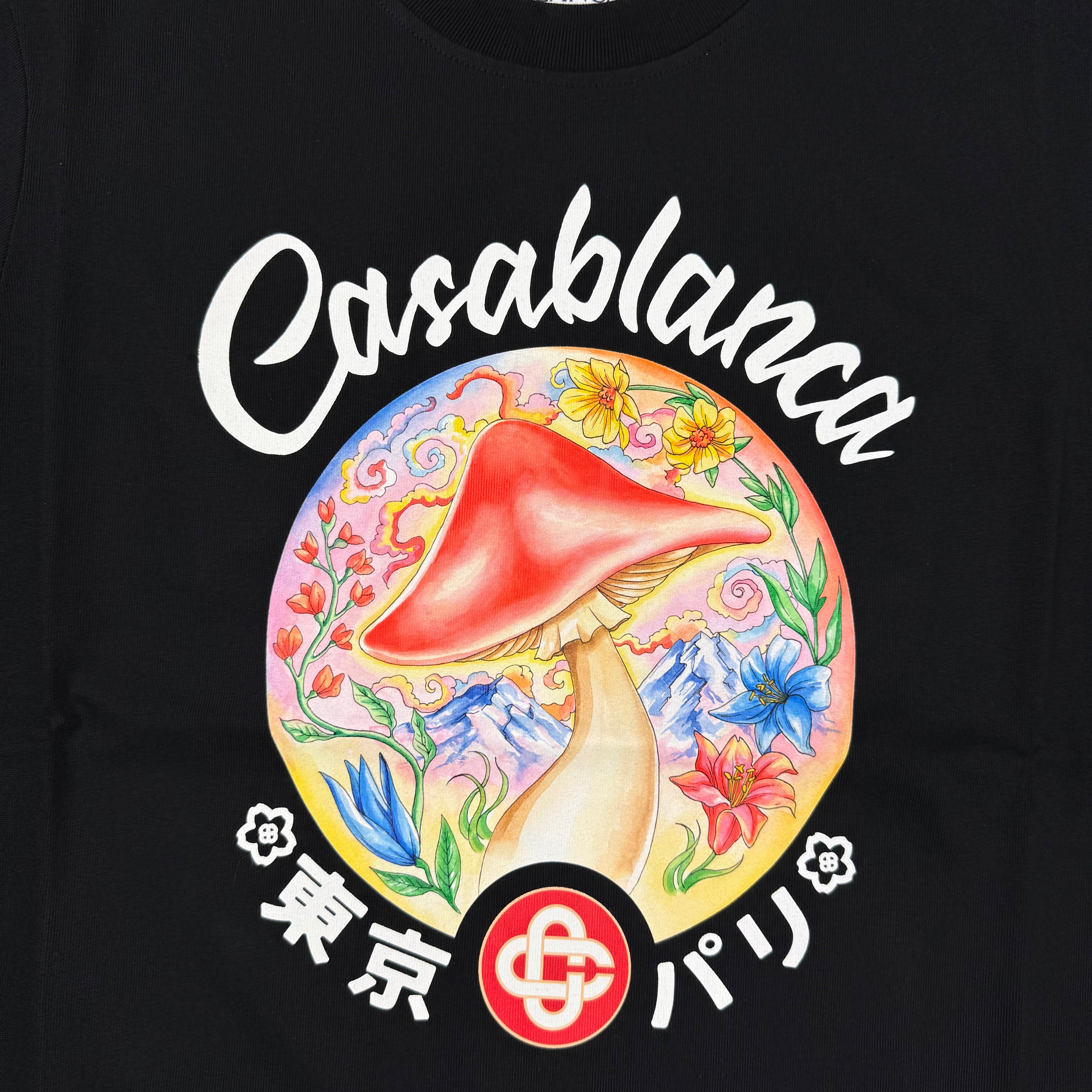 Casablanca 'Mushroom' T-Shirt - Black
