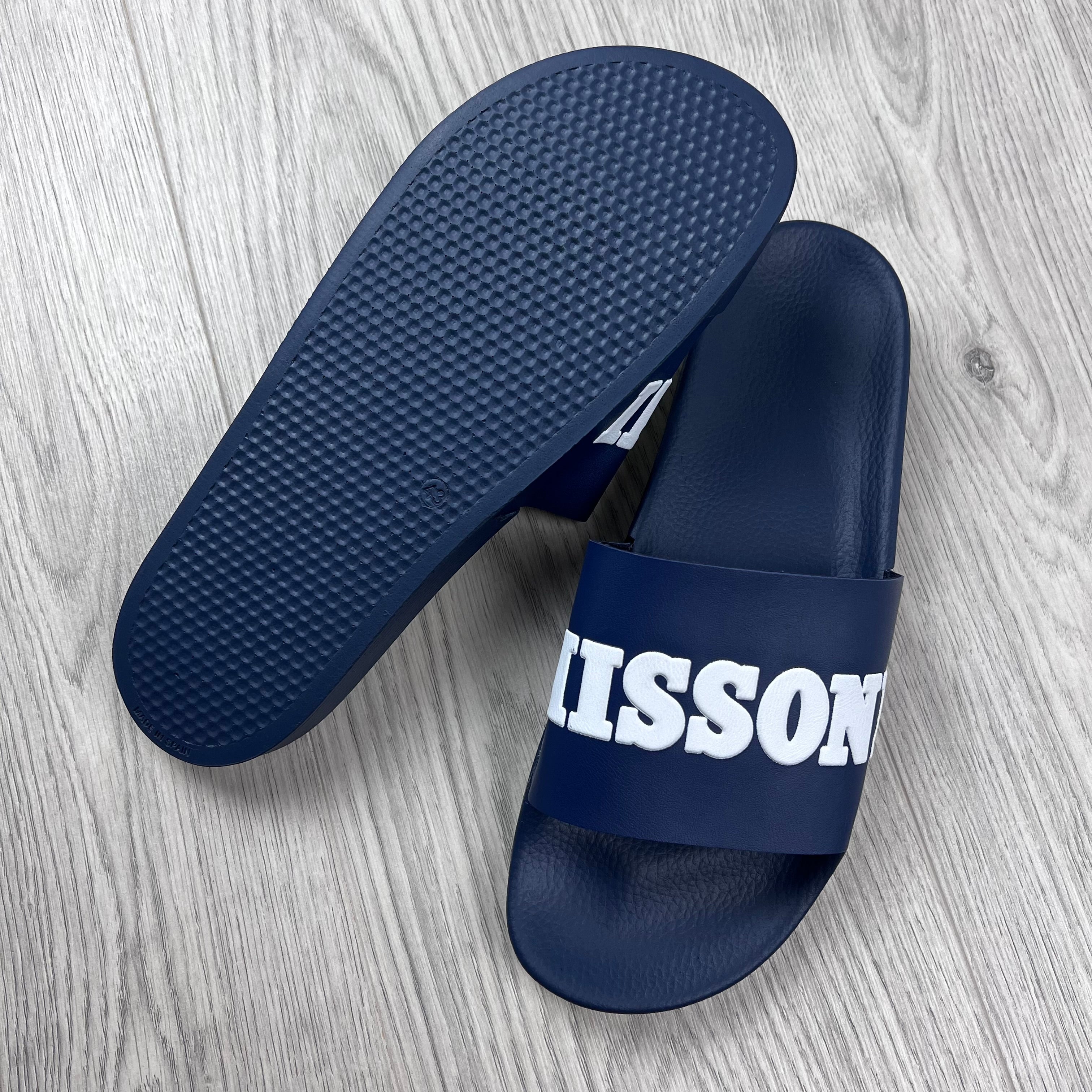 Missoni Rubber Slides - Navy