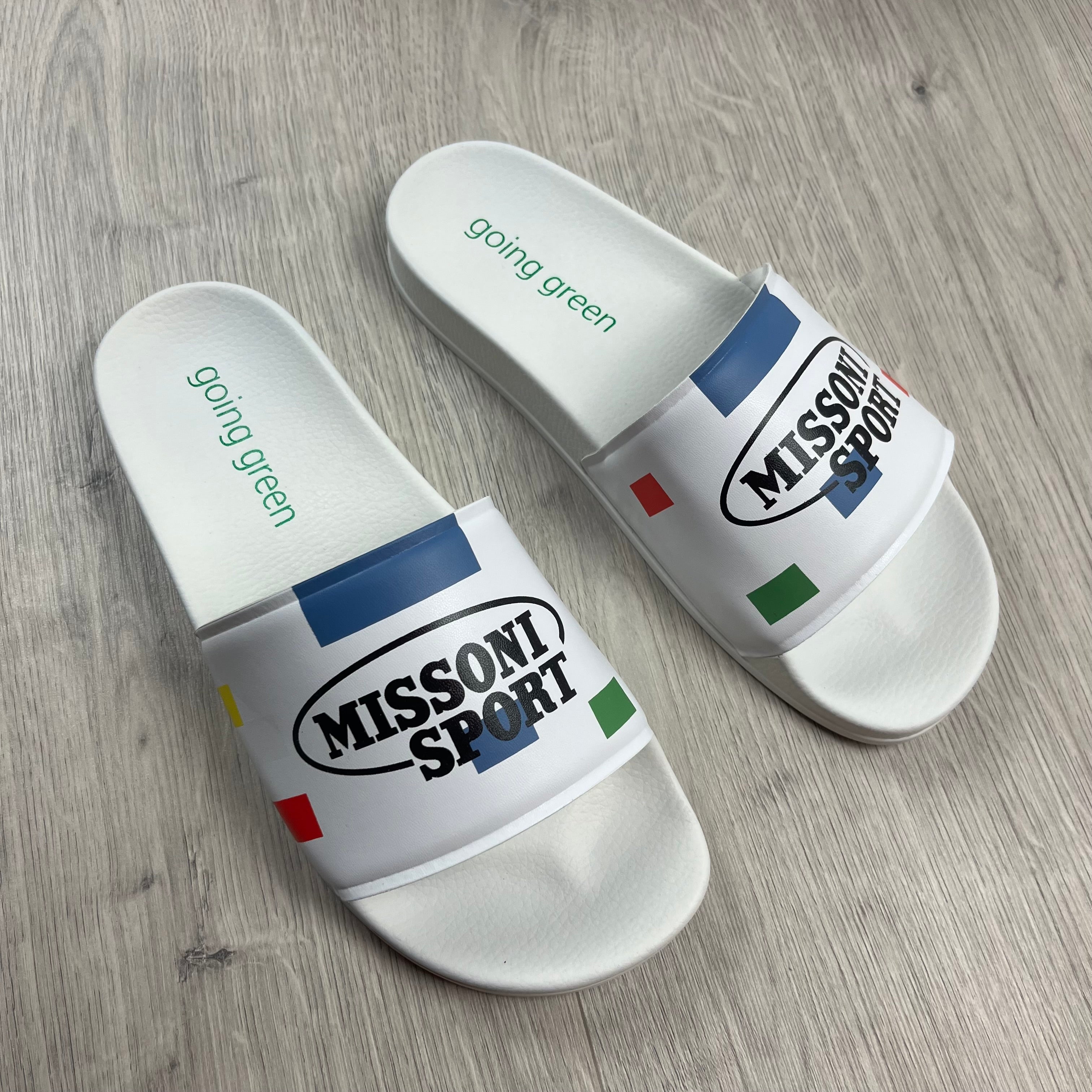 Missoni Sport Slides - White