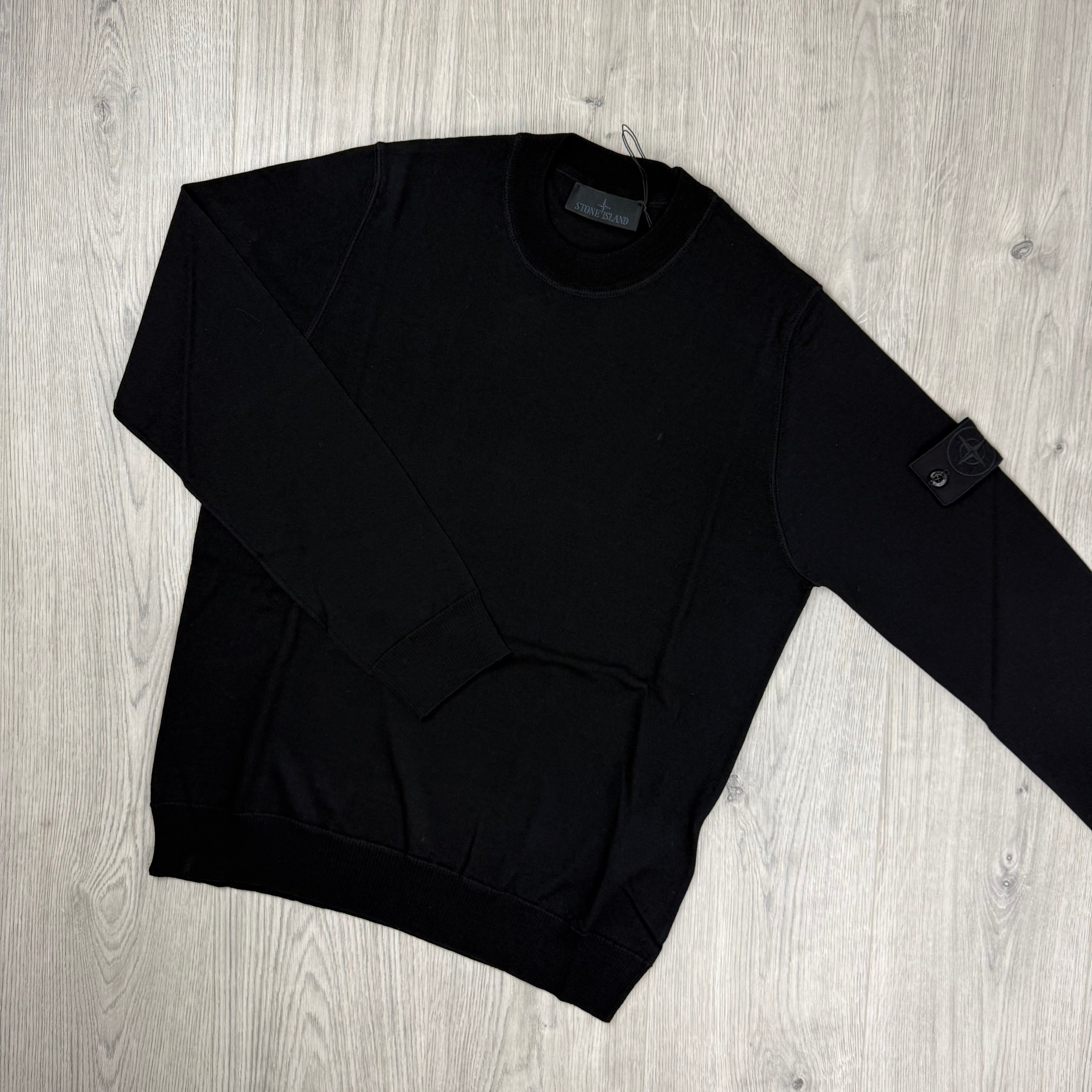 Stone Island Ghost Knit Sweatshirt - Black