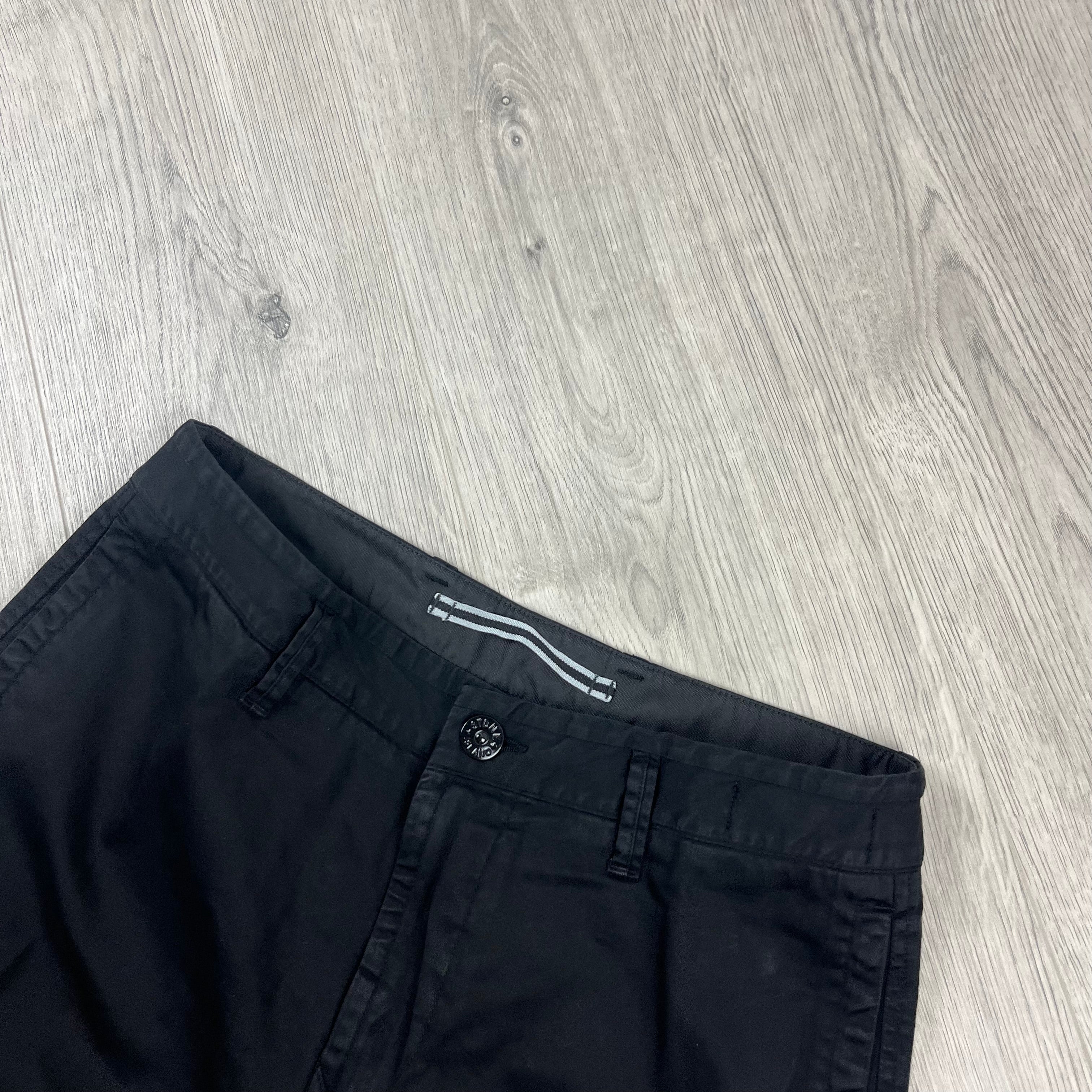 Stone Island Cargo Trousers - Black