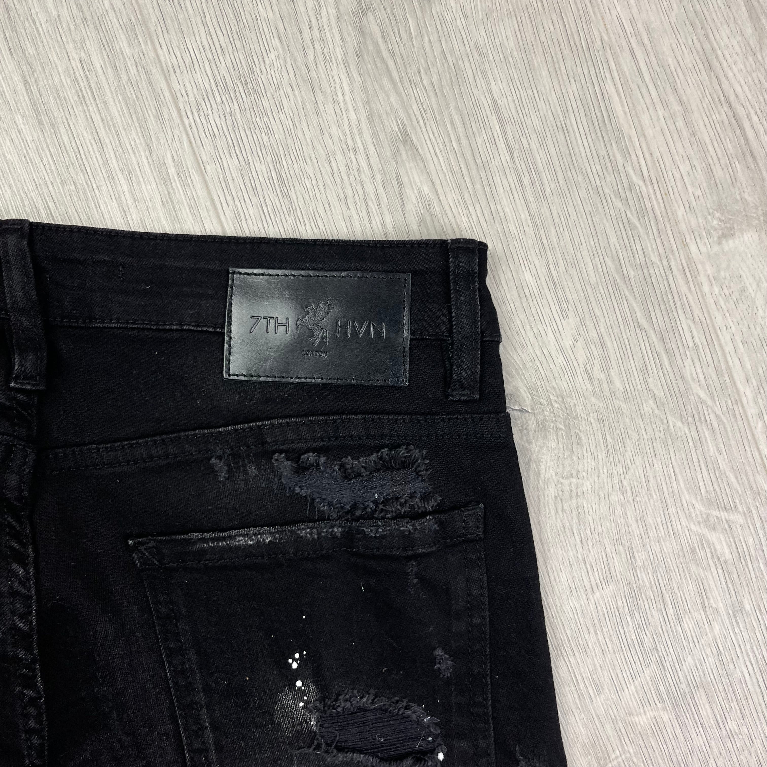 7TH HVN Slim Jeans - Black