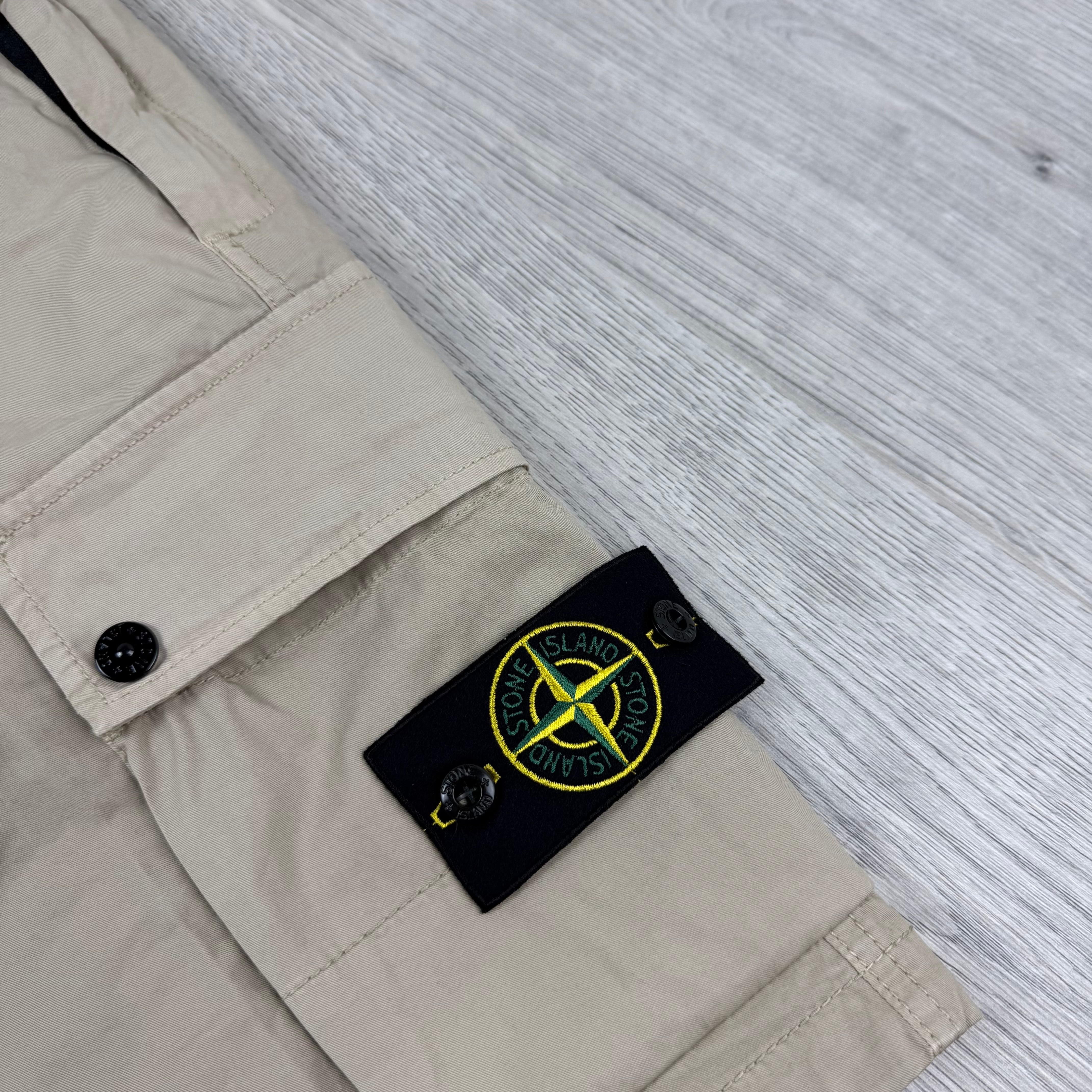 Stone Island Supima Cargo Shorts - Desert