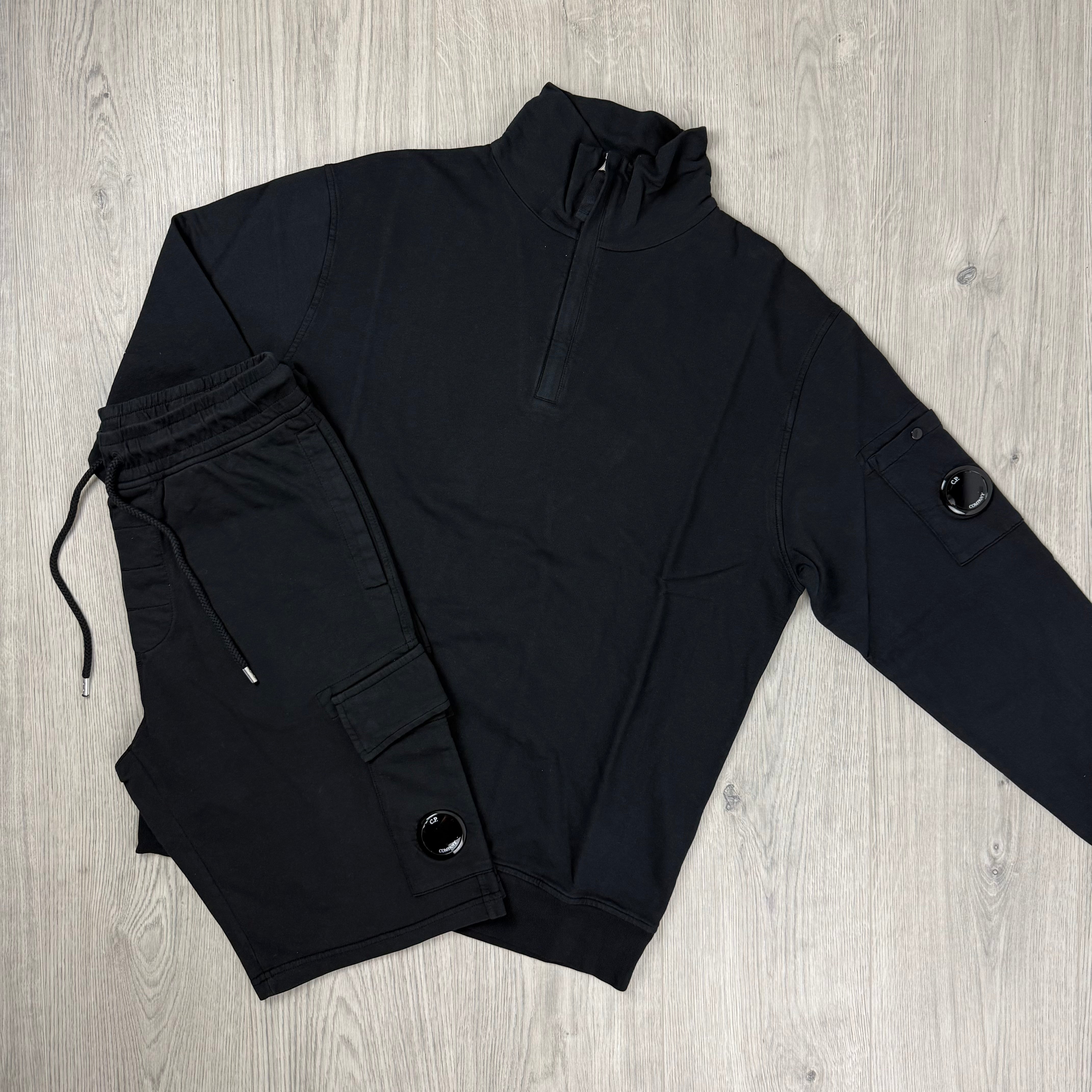 CP Company Light Fleece Tracksuit - Black