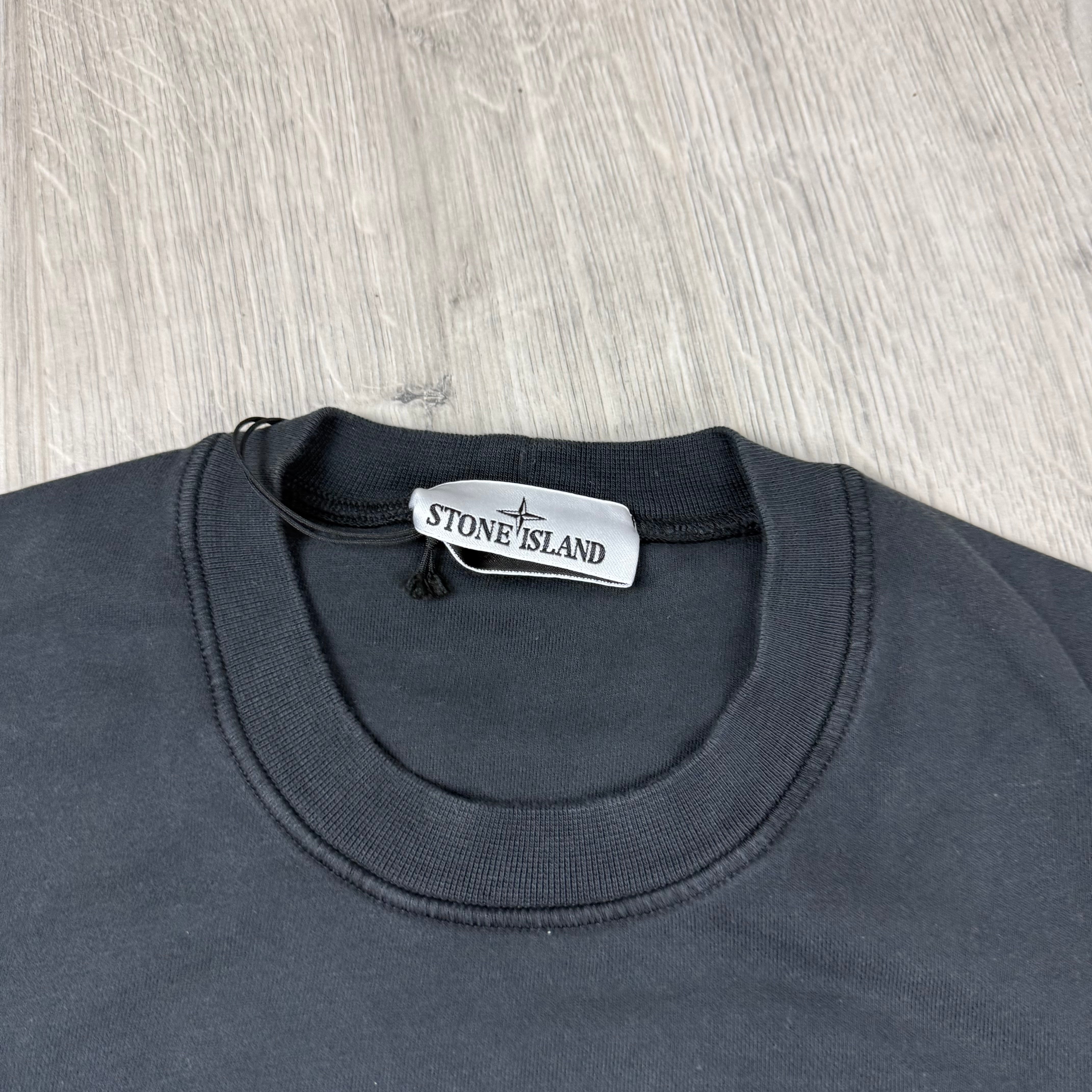 Stone Island Dyed Sweatshirt - Charcoal