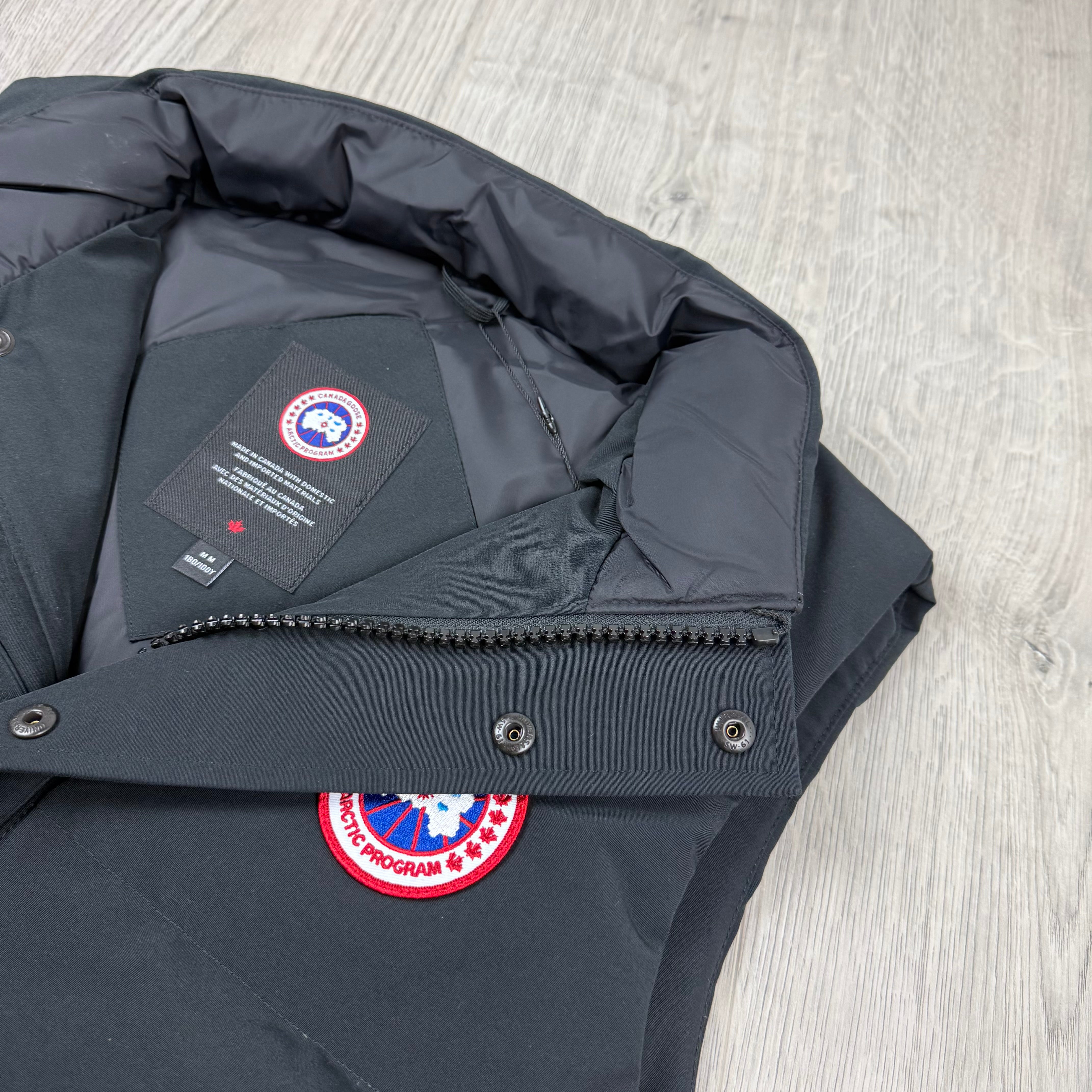 Men's Canada Goose Freestyle Crew Gilet in Black. On sale at Open Attire.