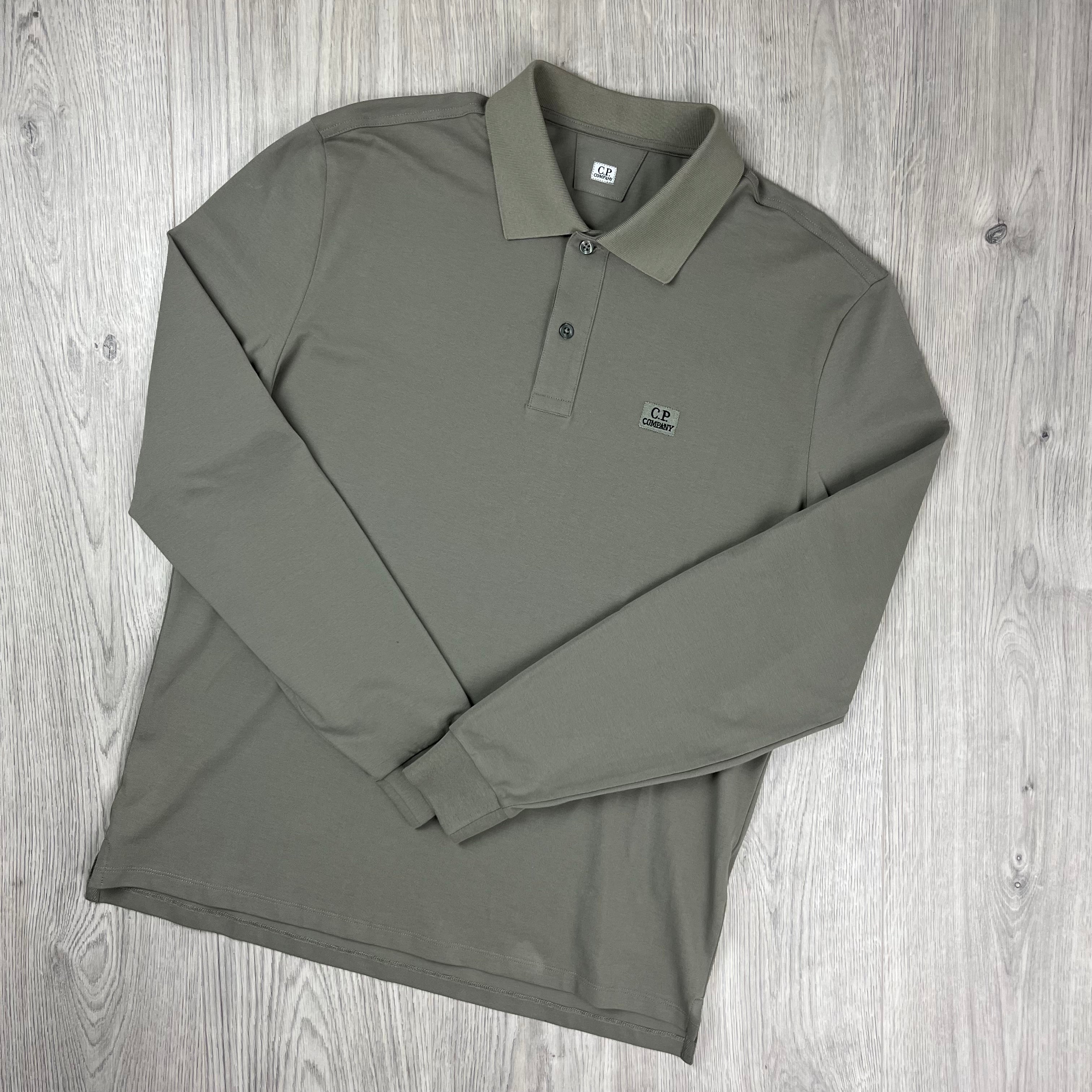 CP Company Piquet Polo Shirt - Fallen Rock