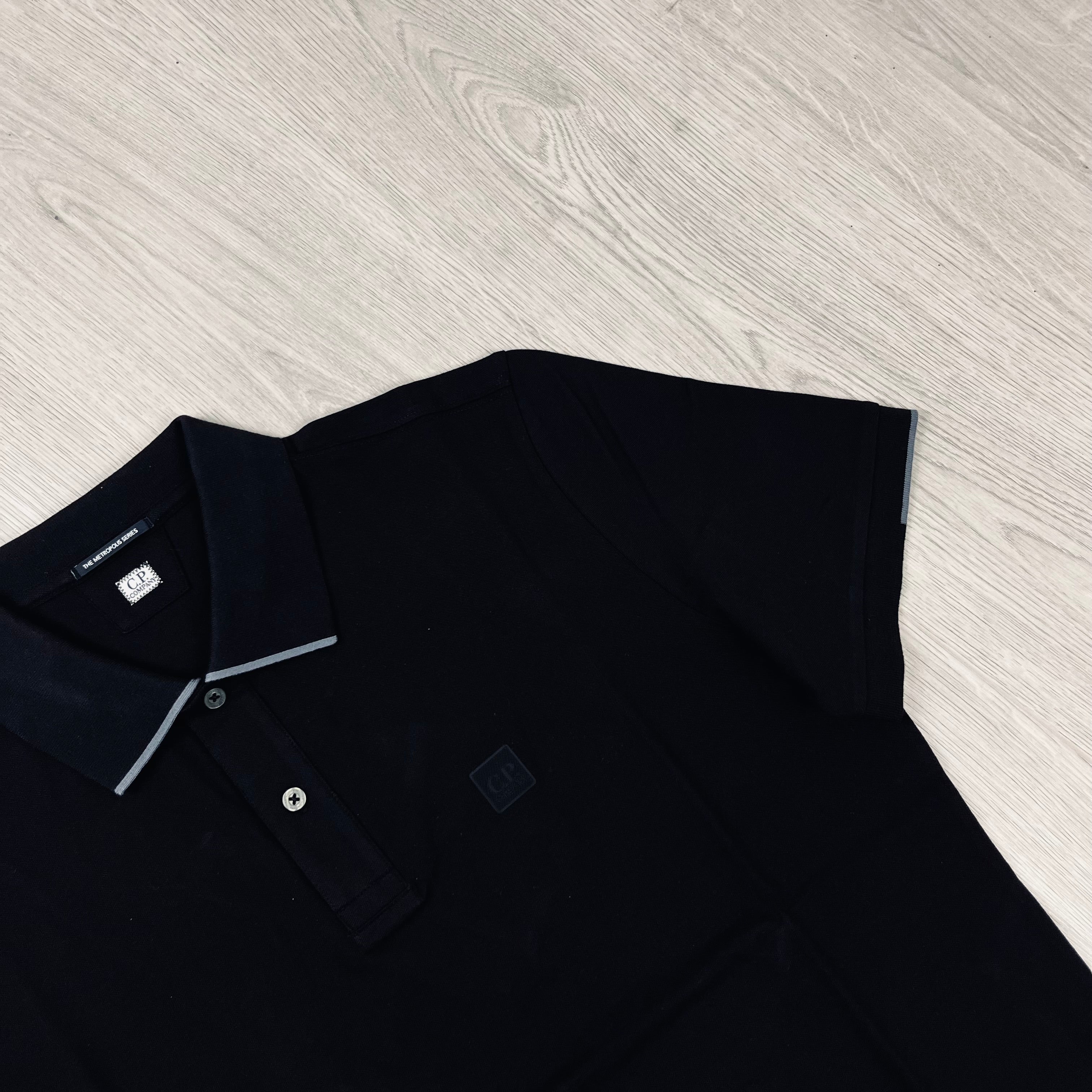 CP Company Metropolis Polo Shirt - Black