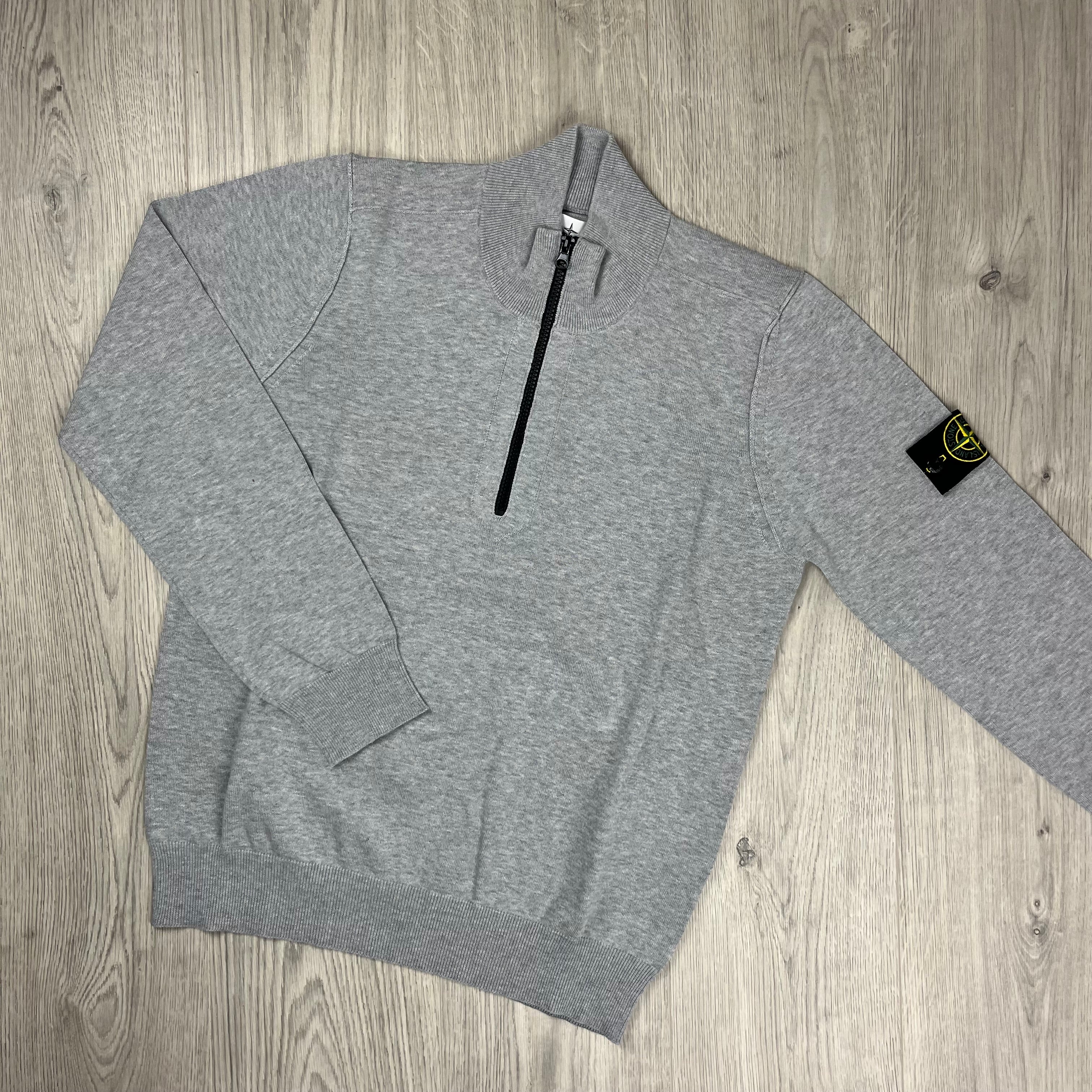 Stone Island Knit Half Zip Fleece - Grey