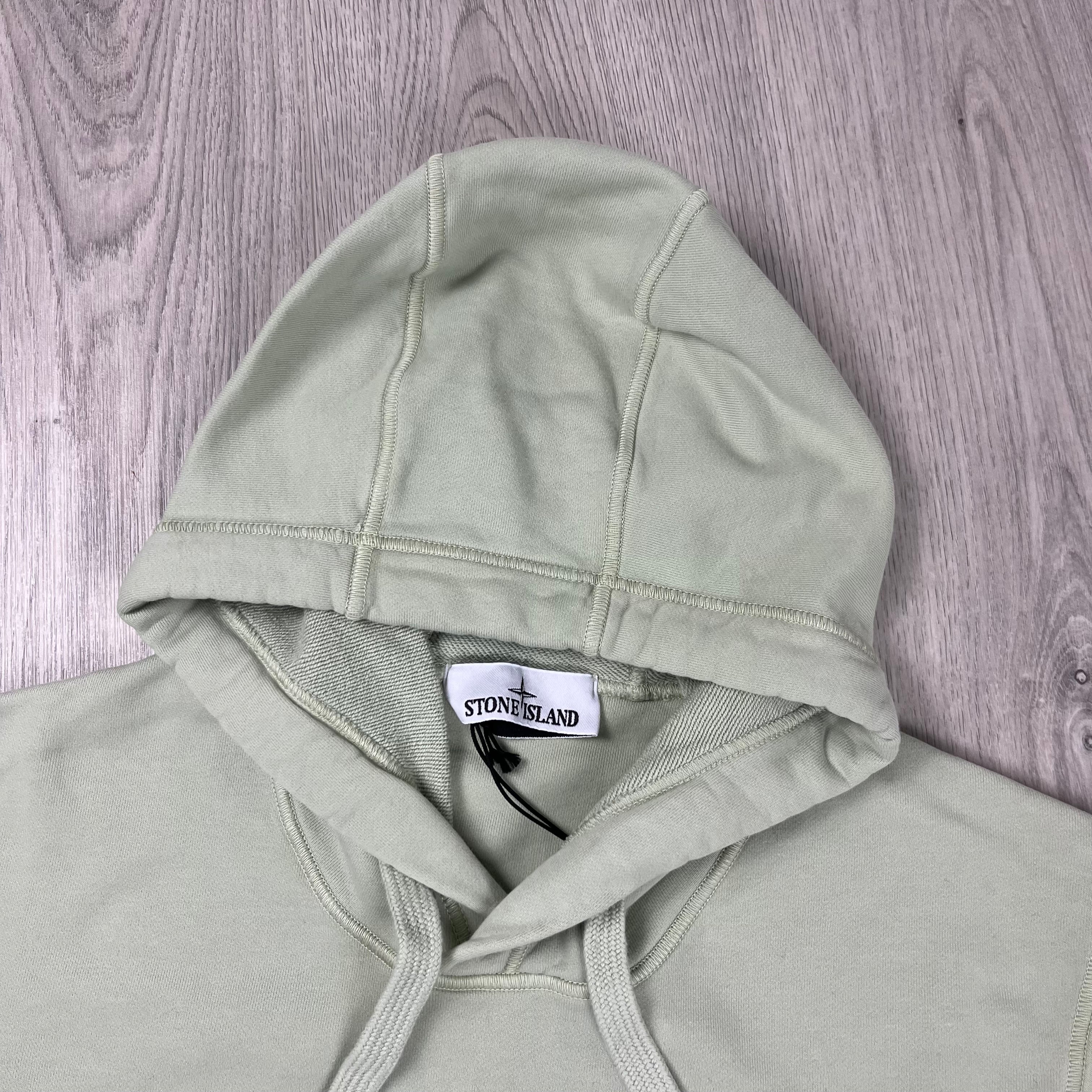 Stone Island Dyed Hoodie - Pistachio