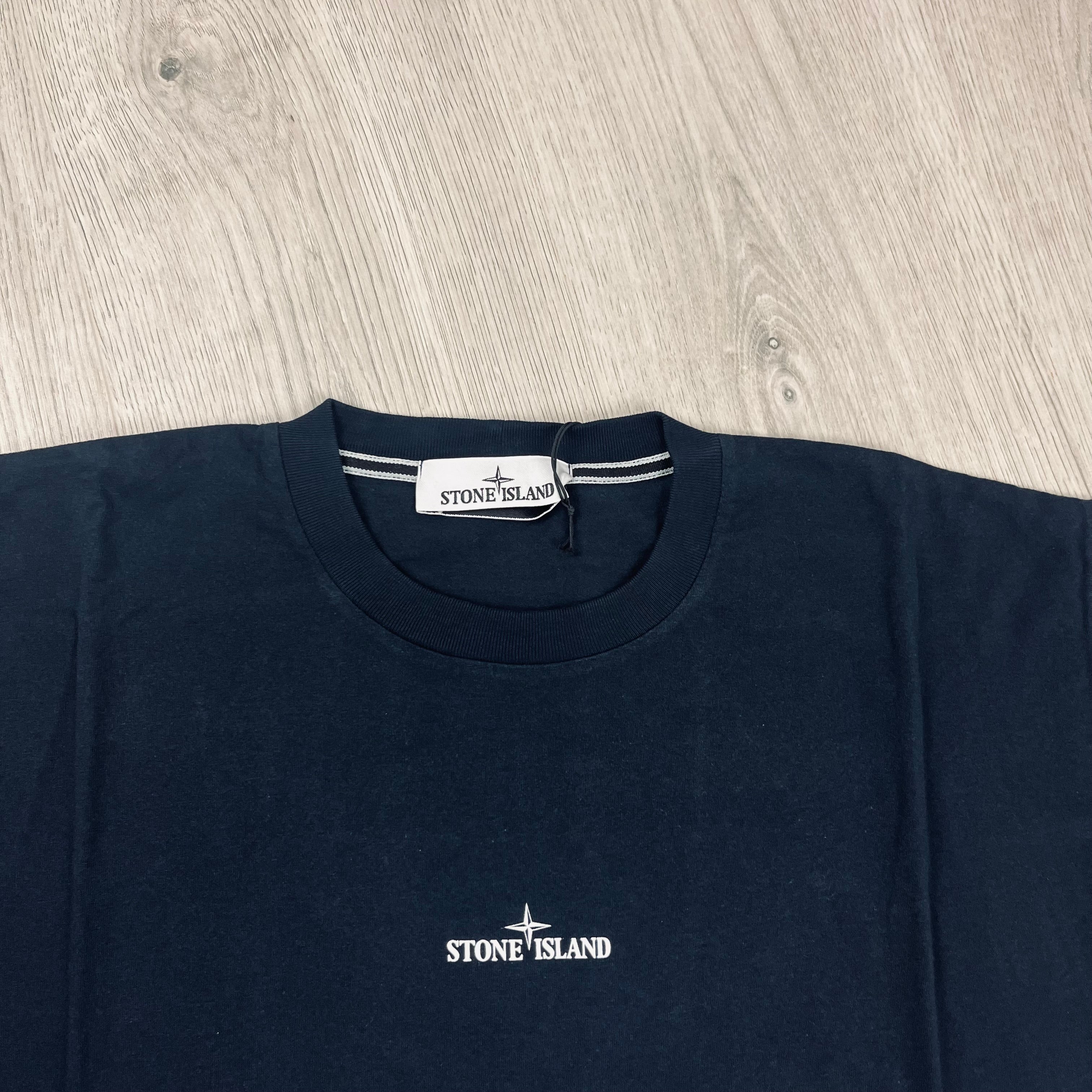 Stone Island Printed T-Shirt - Navy