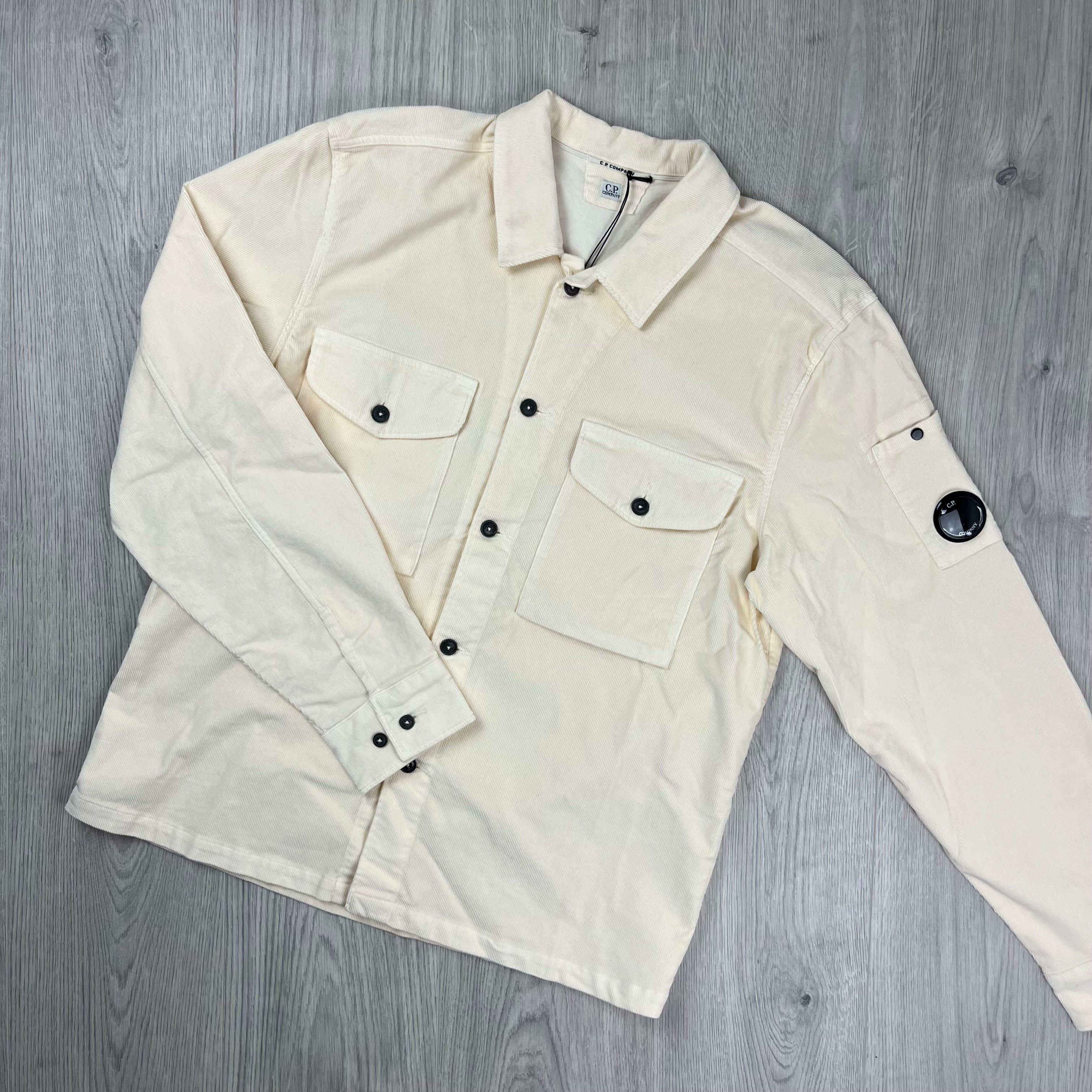 CP Company Corduroy Shirt - Pistachio Shell