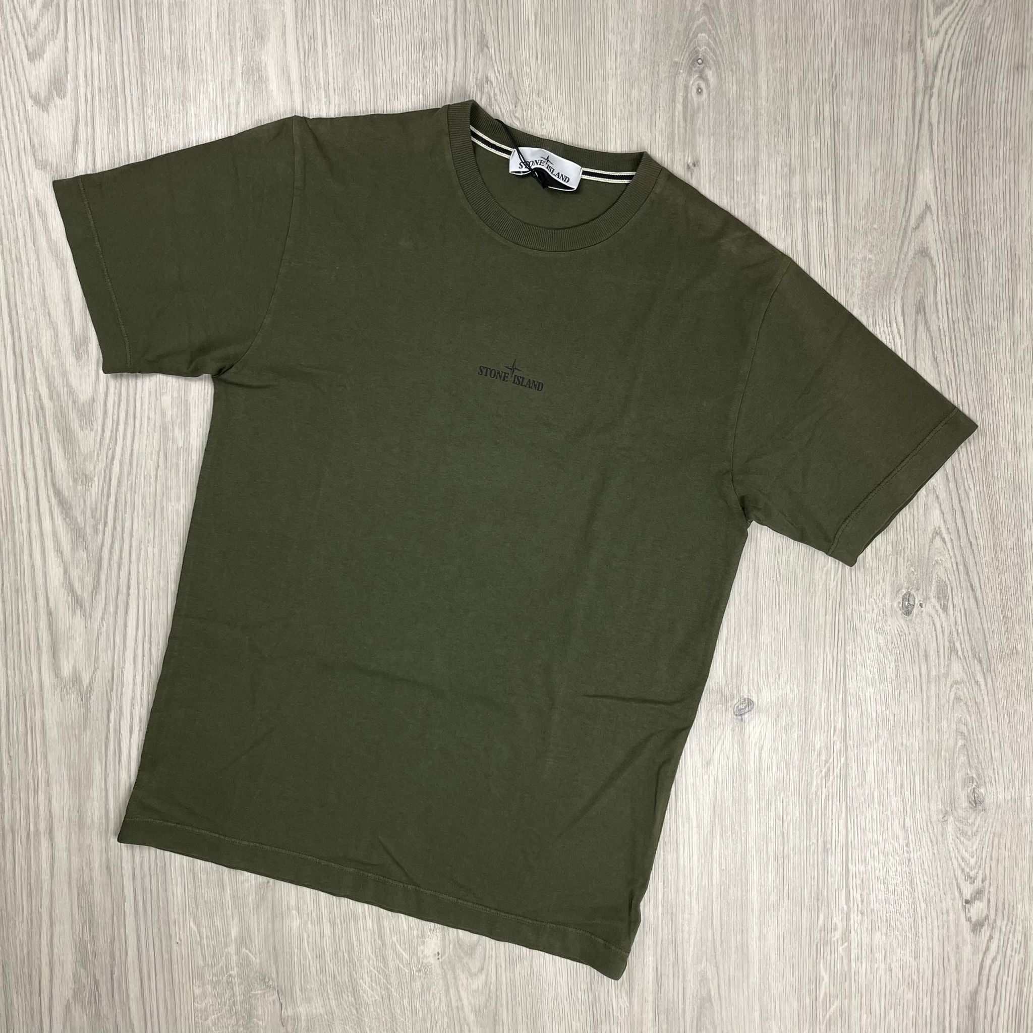 Stone Island Printed T-Shirt - Olive