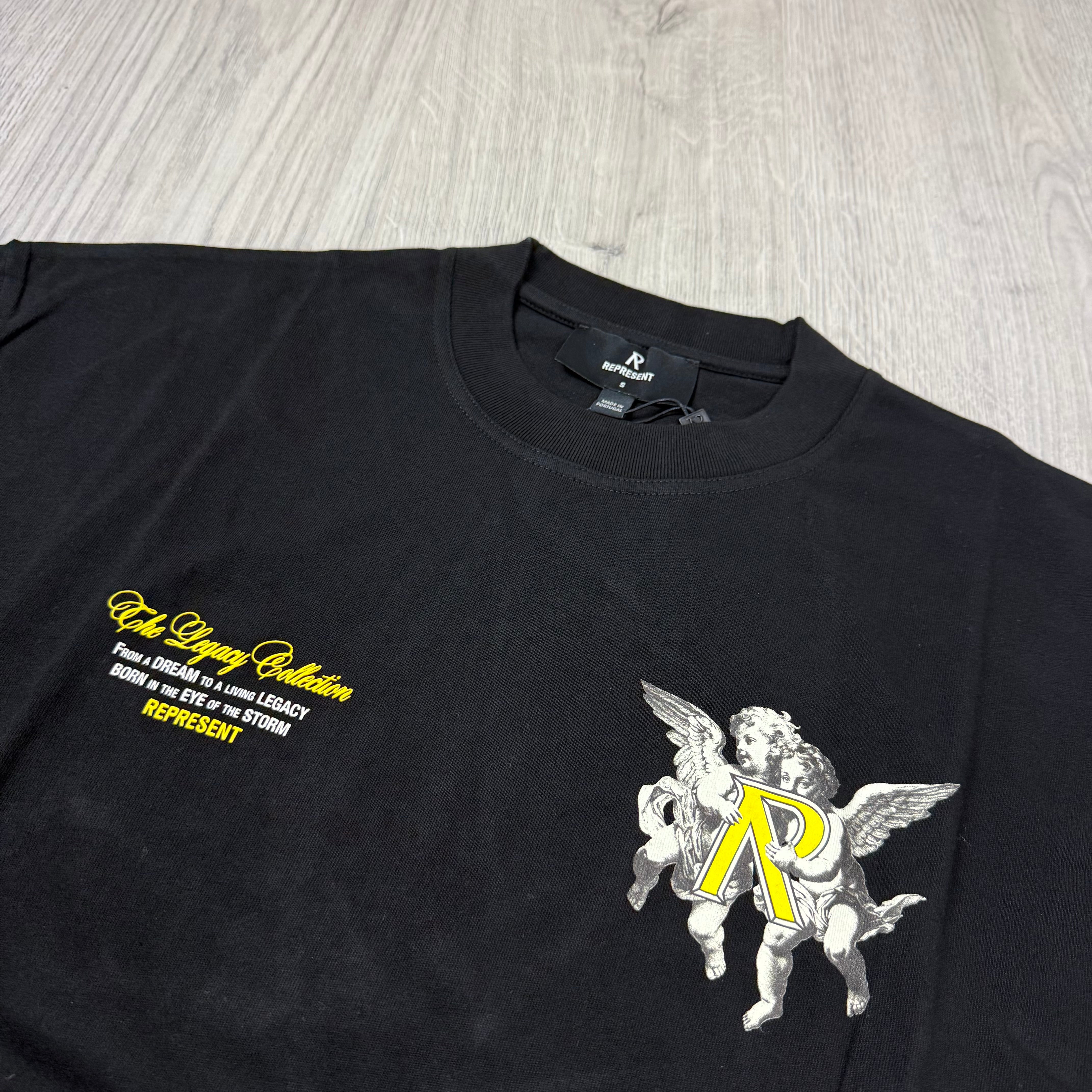 Represent 'Cherub' T-Shirt - Jet Black