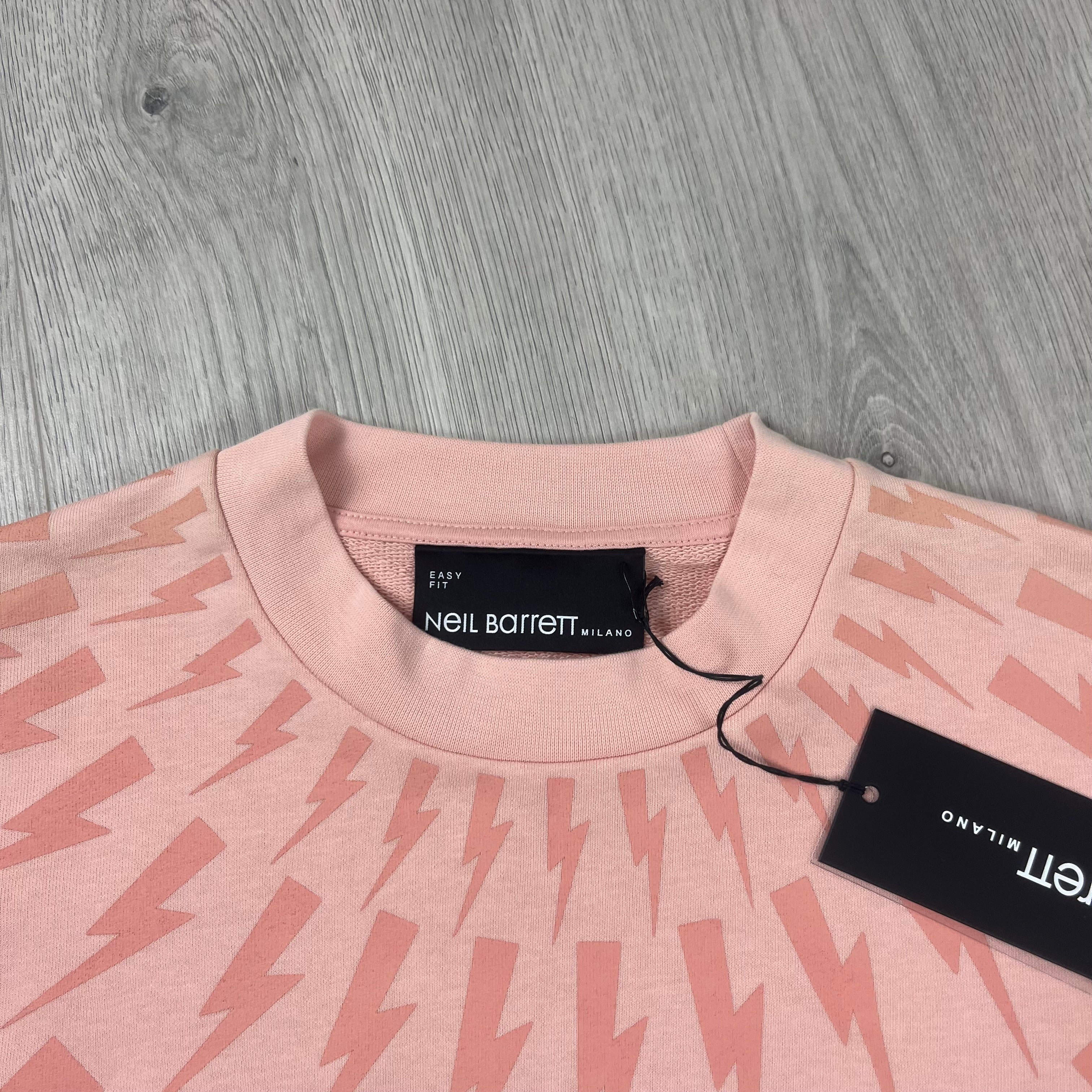 Neil Barrett Bolt Sweatshirt - Pink