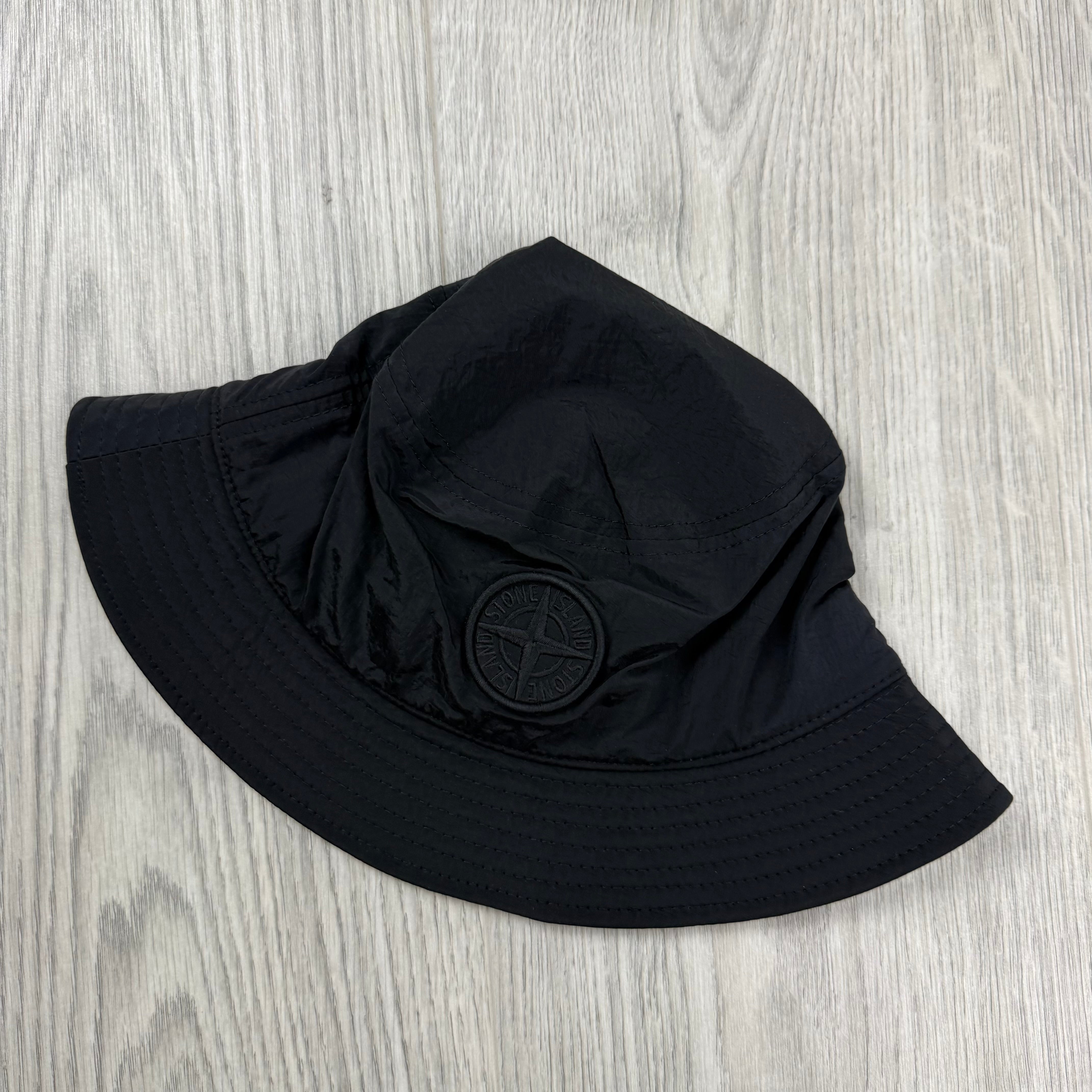 Stone Island Junior Bucket Hat - Black