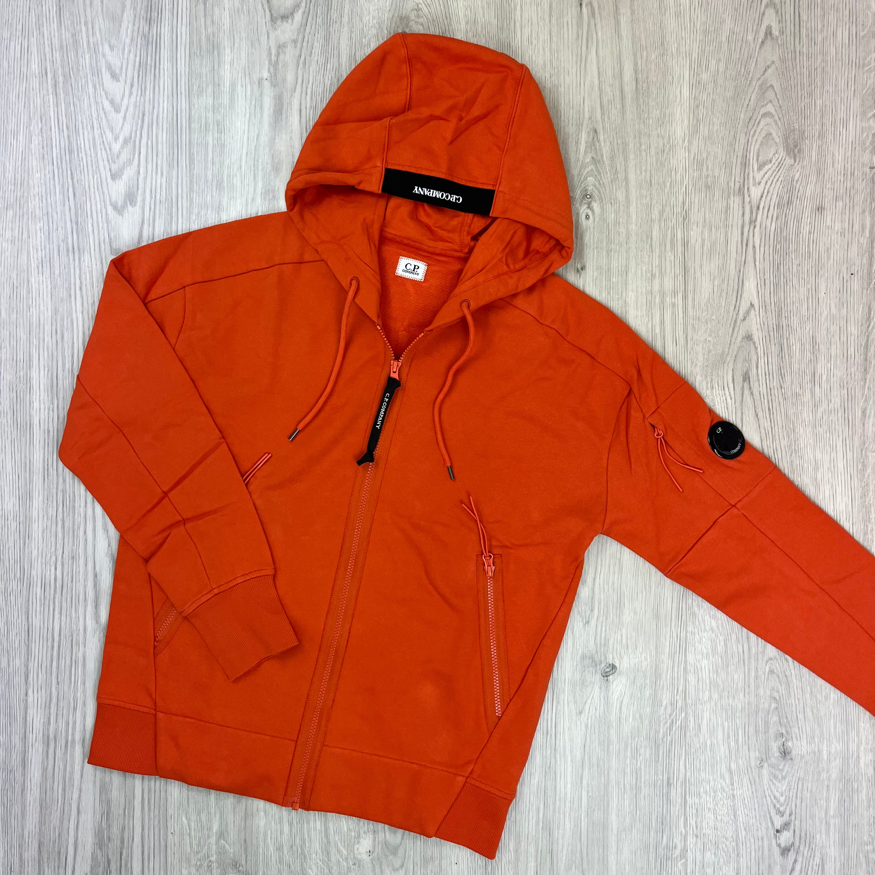 CP Company Zip Hoodie - Pumpkin