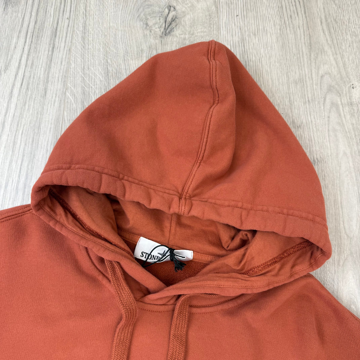 Stone Island Dyed Hoodie - Brick Red