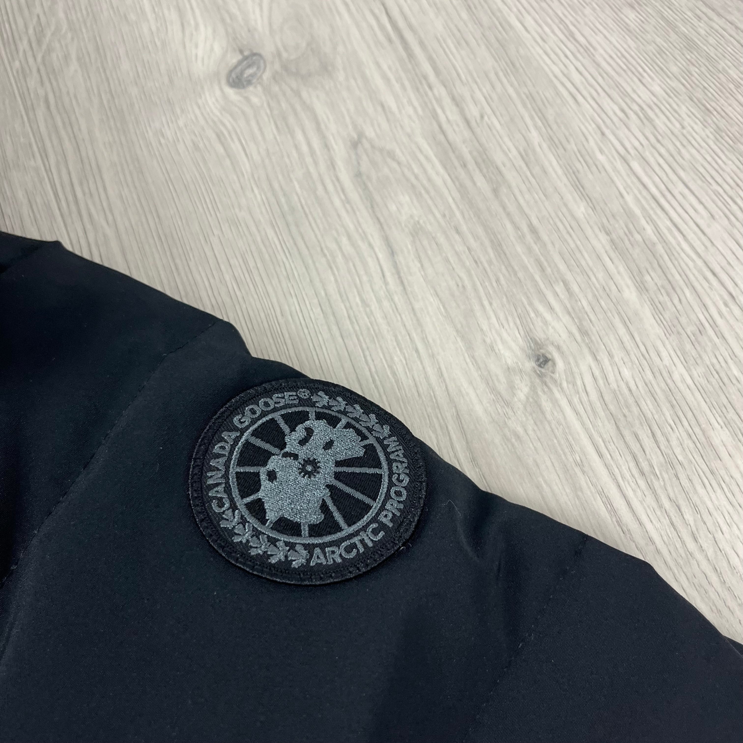 Men's Canada Goose Wyndham Parka in Black. On sale at Open Attire.