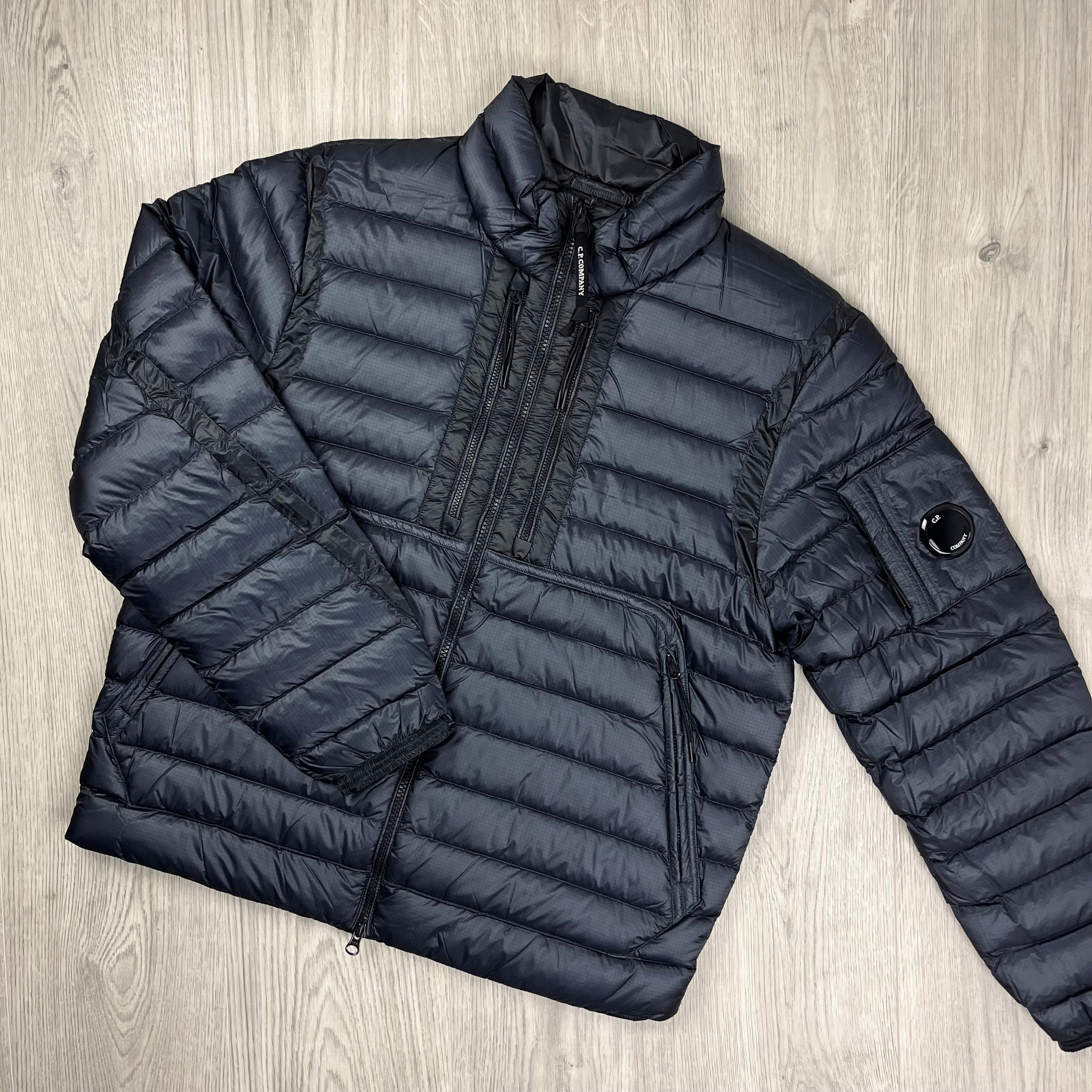 CP Company D.D Shell Jacket in Total Eclipse Navy Blue. On sale at Open Attire.