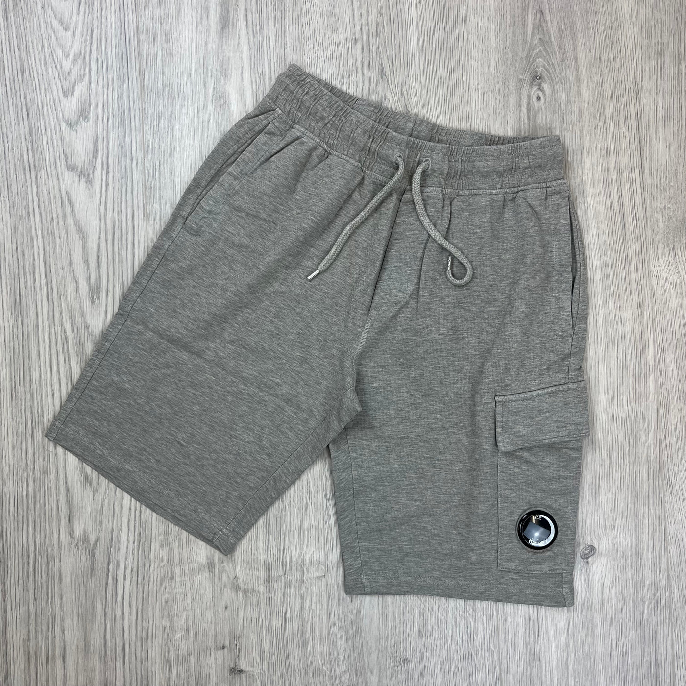 CP Company Light Fleece Tracksuit in Greystone Melange. On sale at Open Attire.