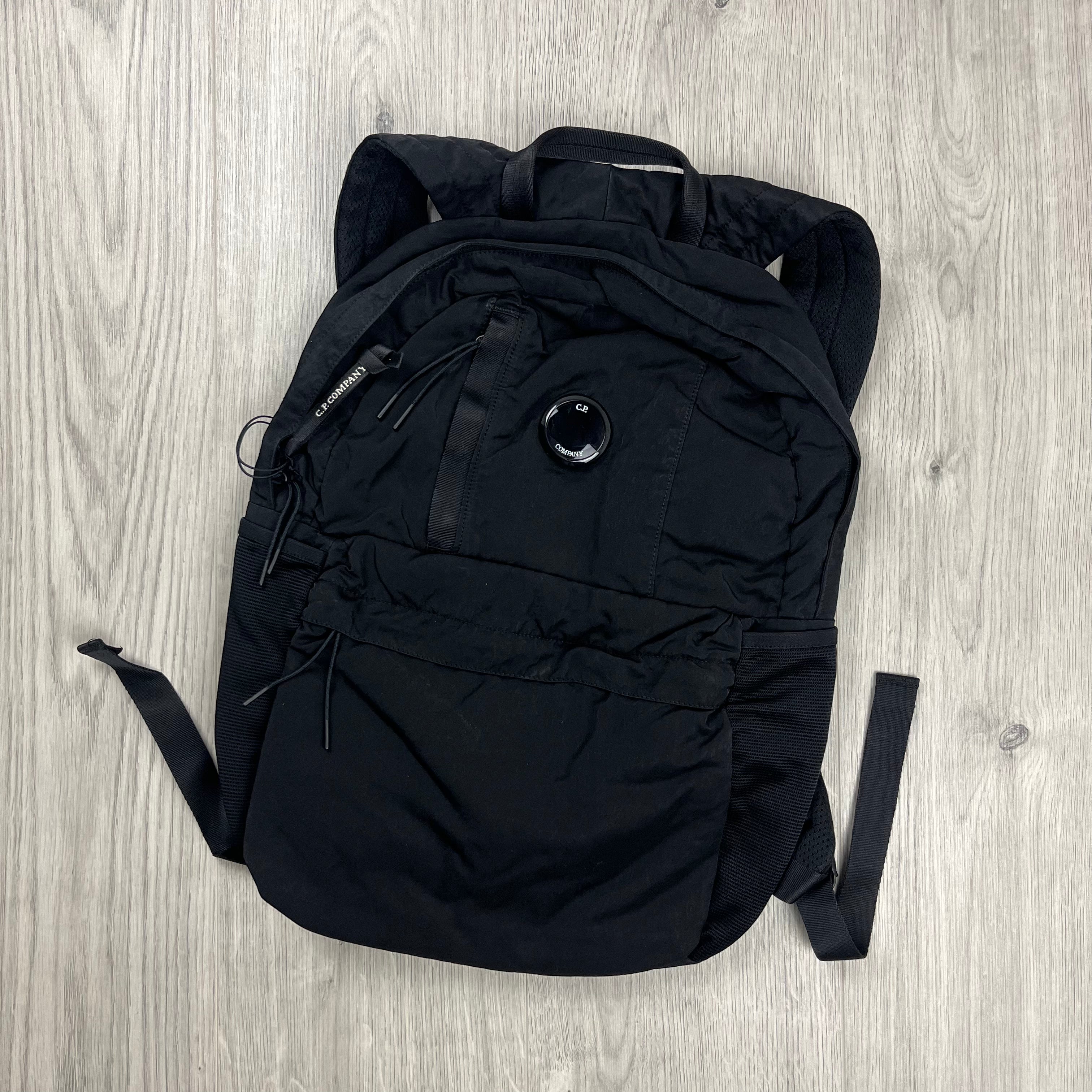 CP Company Nylon B Backpack in Black. On sale at Open Attire.