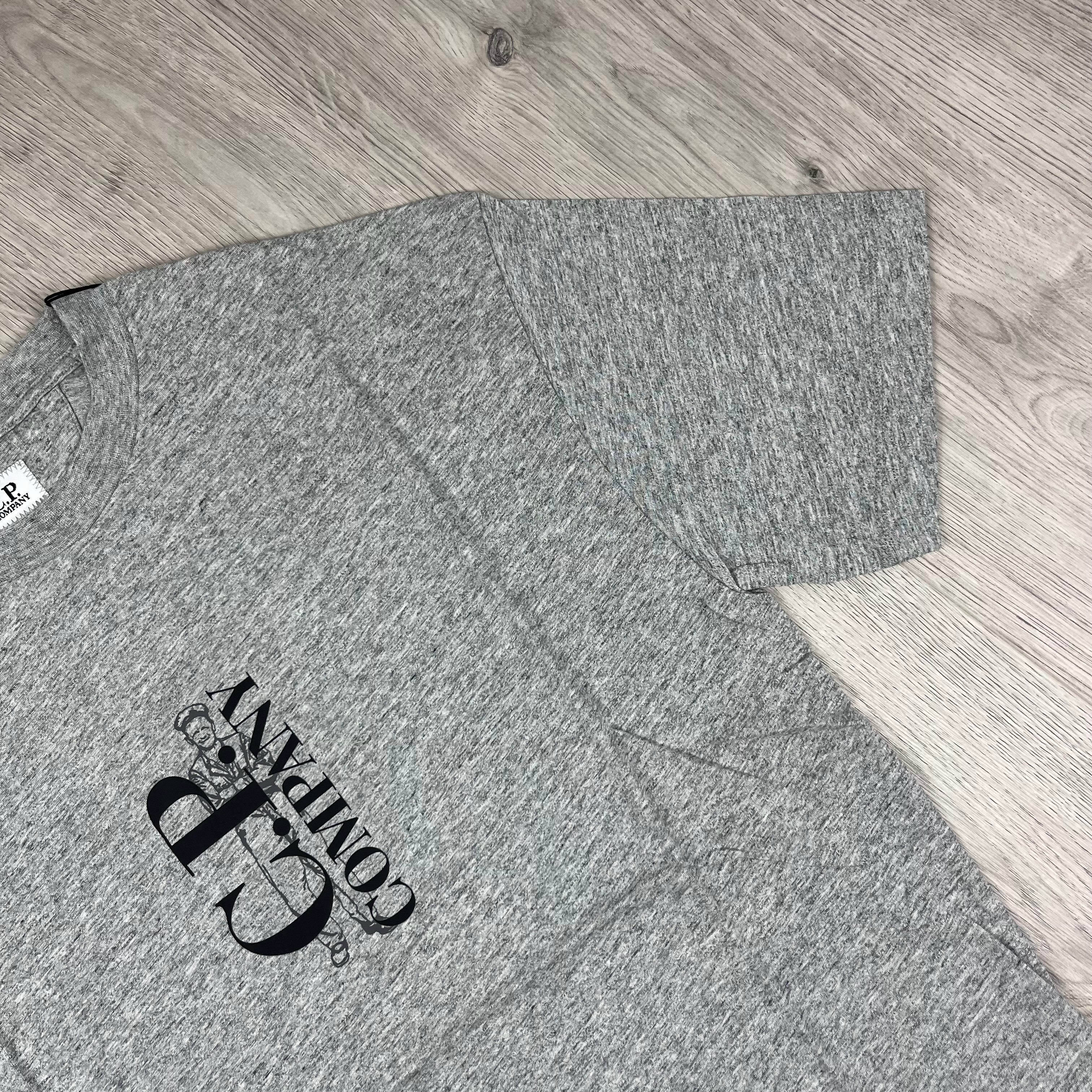 CP Company Sailor T-Shirt in Greystone Melange. On sale at Open Attire.