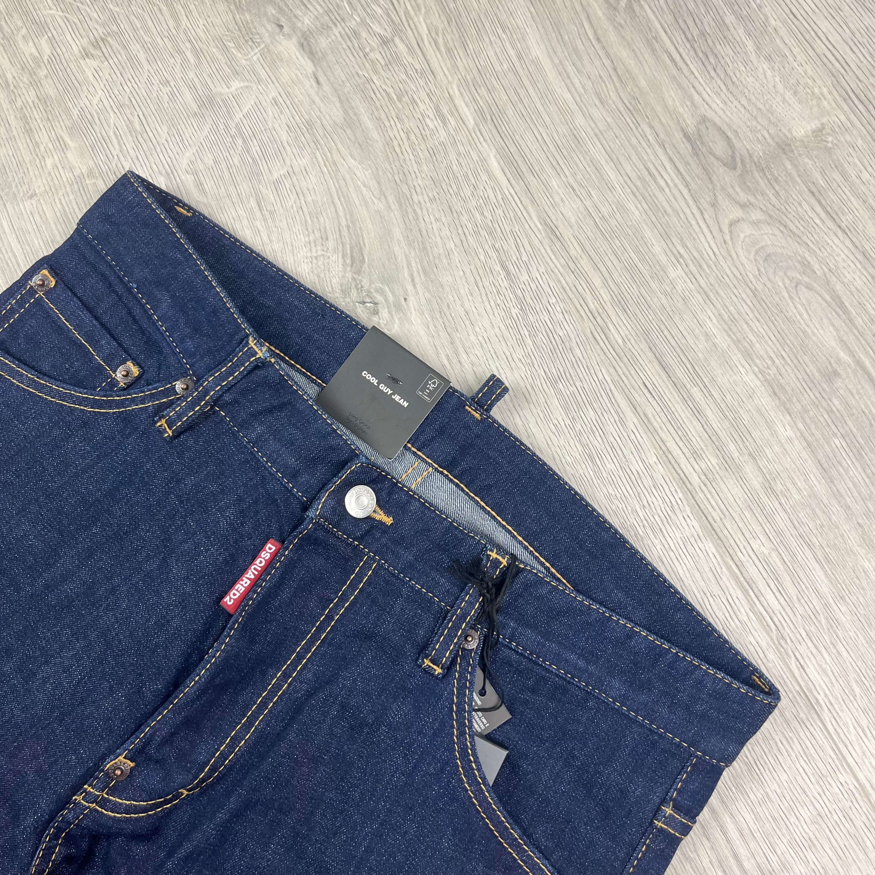 DSQUARED2 Cool Guy Jeans in blue denim. On sale at Open Attire.