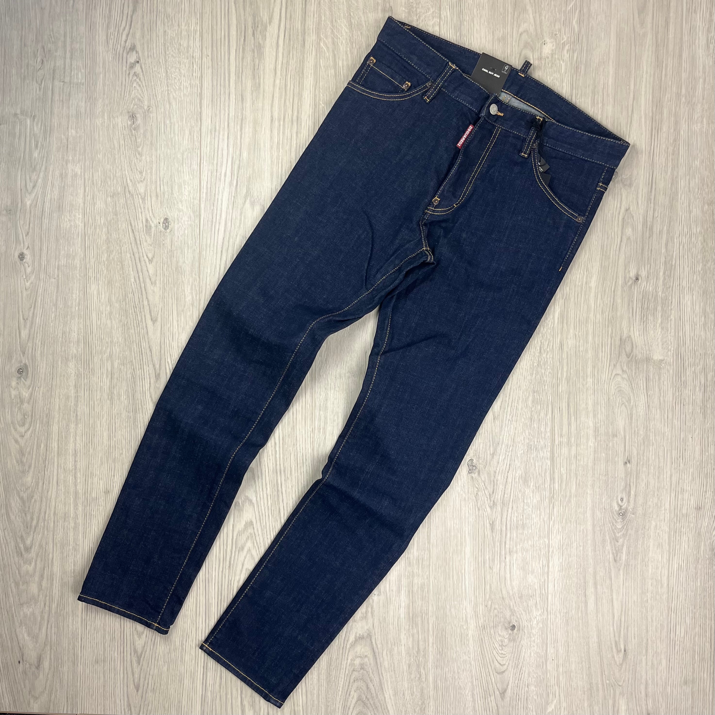 DSQUARED2 Cool Guy Jeans in blue denim. On sale at Open Attire.