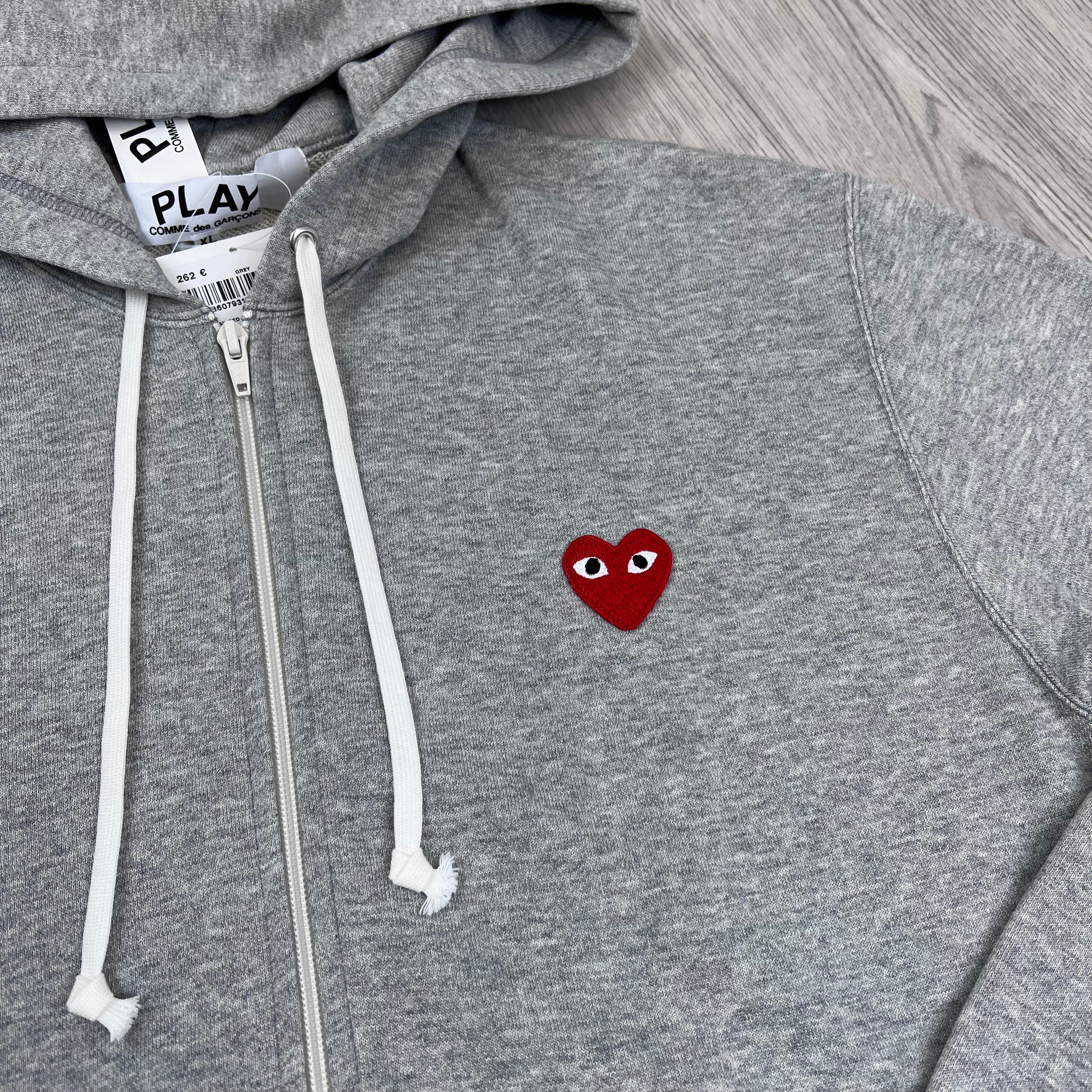 Comme des Garçons PLAY Hoodie - Grey