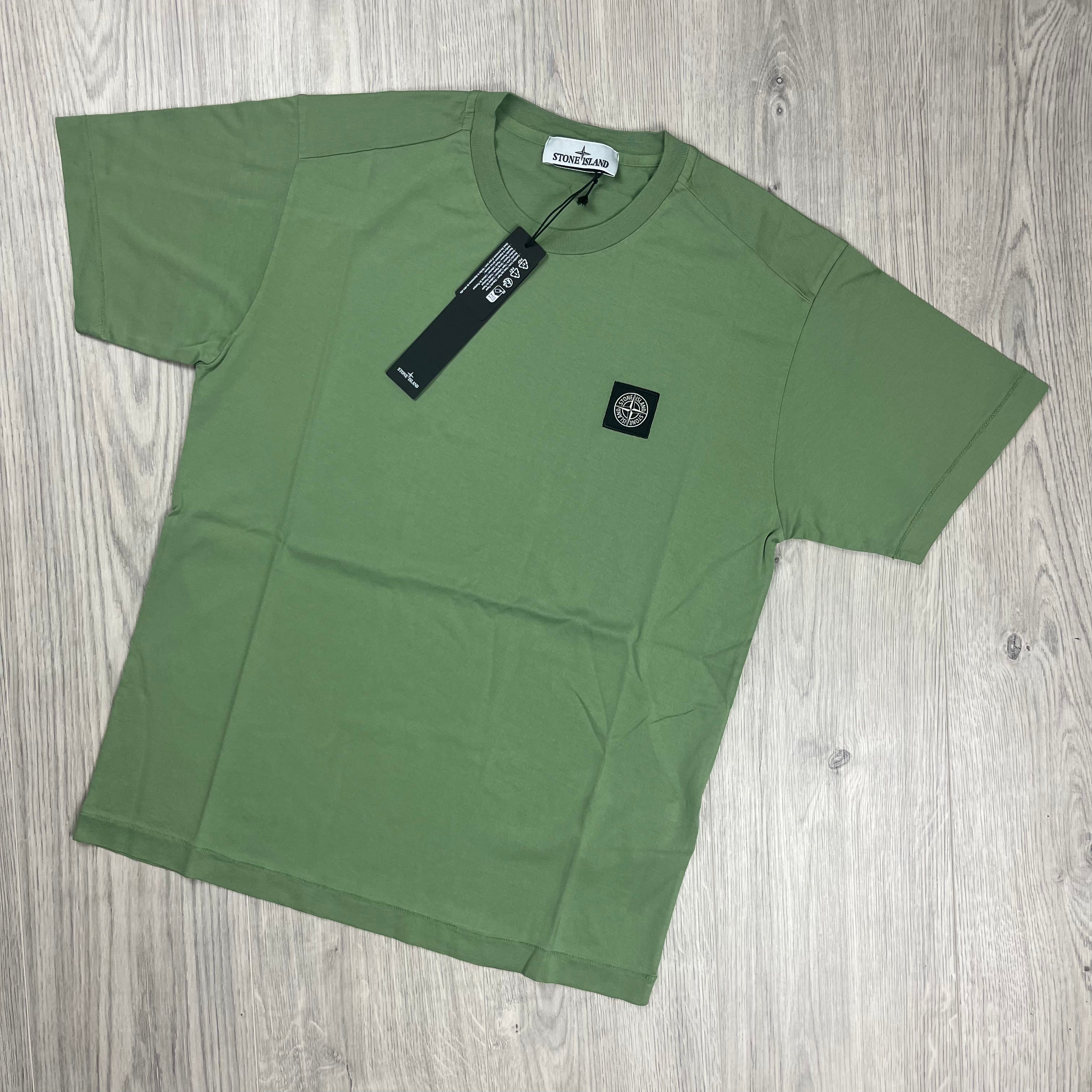 Stone Island Patch T-Shirt - Sage Green