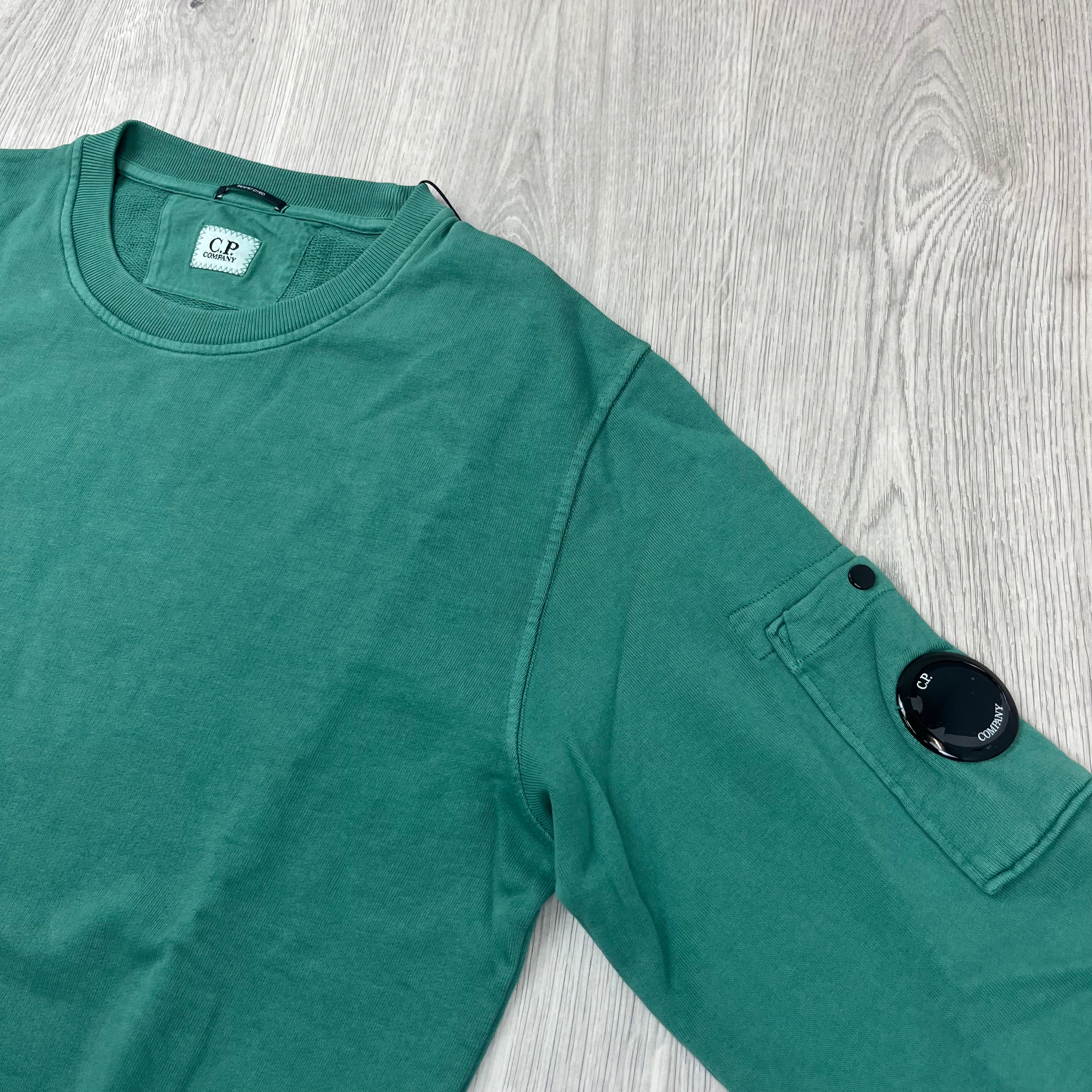 CP Company Dyed Sweatshirt - Frosty Spruce