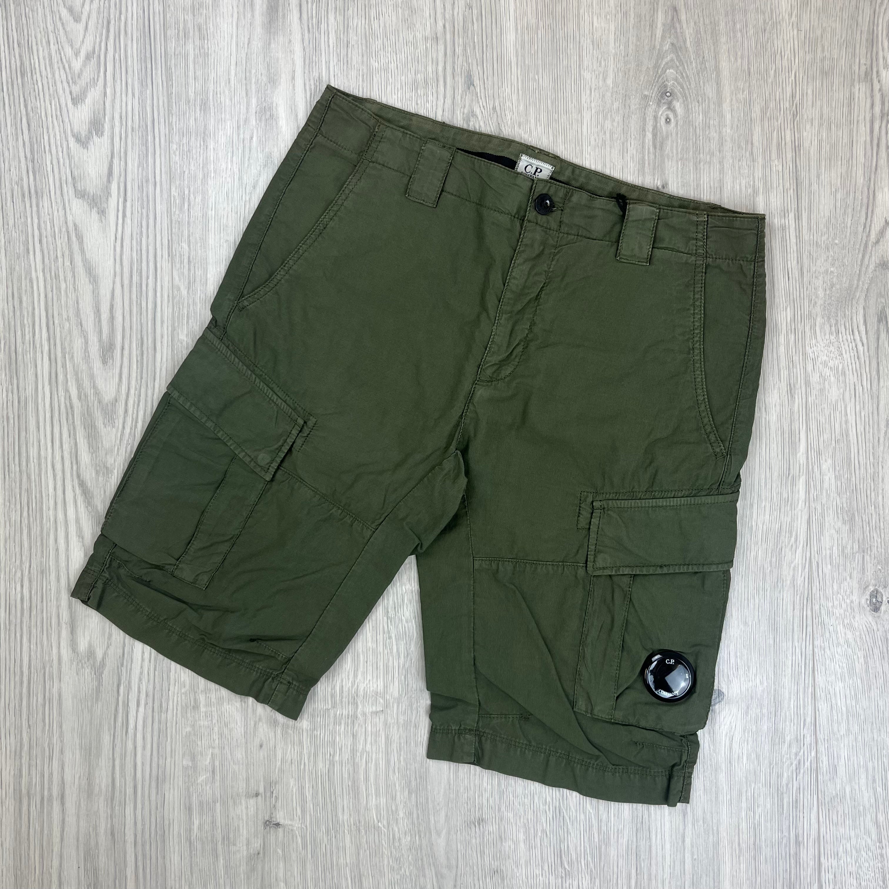 CP Company Cargo Shorts - Bronze Green